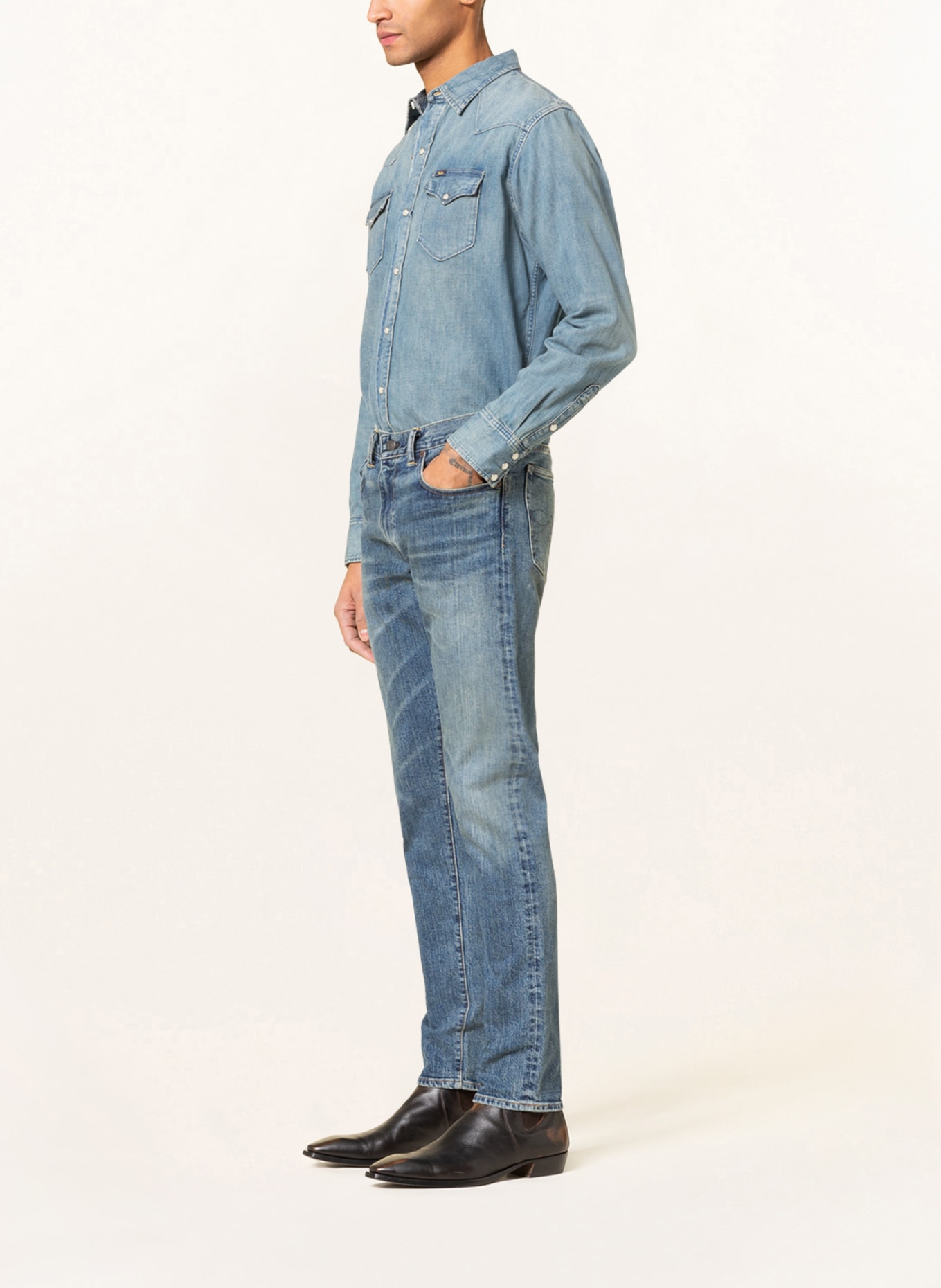 RRL Jeans Slim Fit, Farbe: 001 EAKINS WASH (Bild 4)