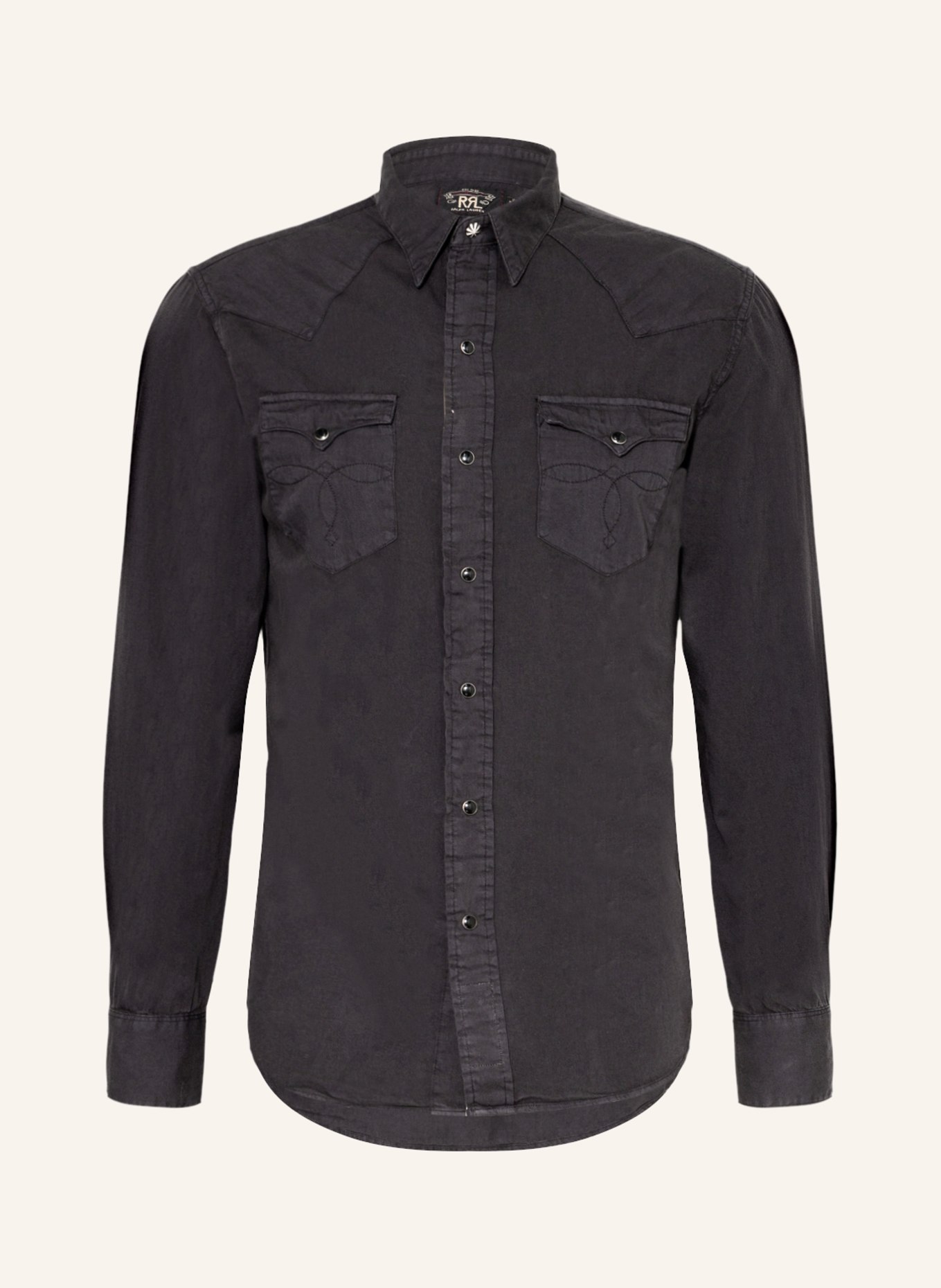 RRL Shirt regular fit, Color: BLACK (Image 1)