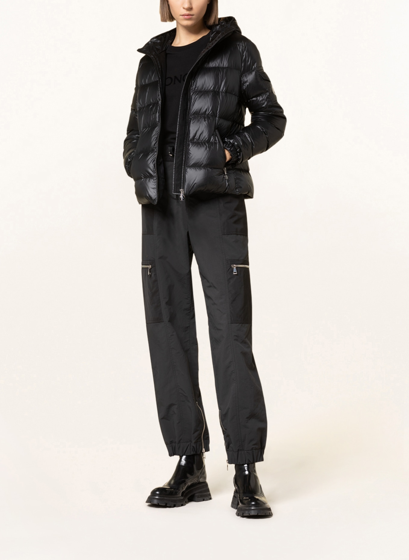 MONCLER Kurtka puchowa GLES: CZARNY