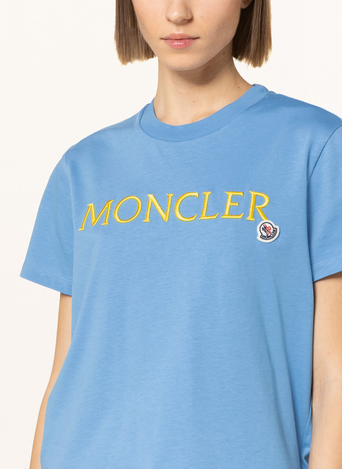 MONCLER T-shirt, Color: LIGHT BLUE (Image 4)