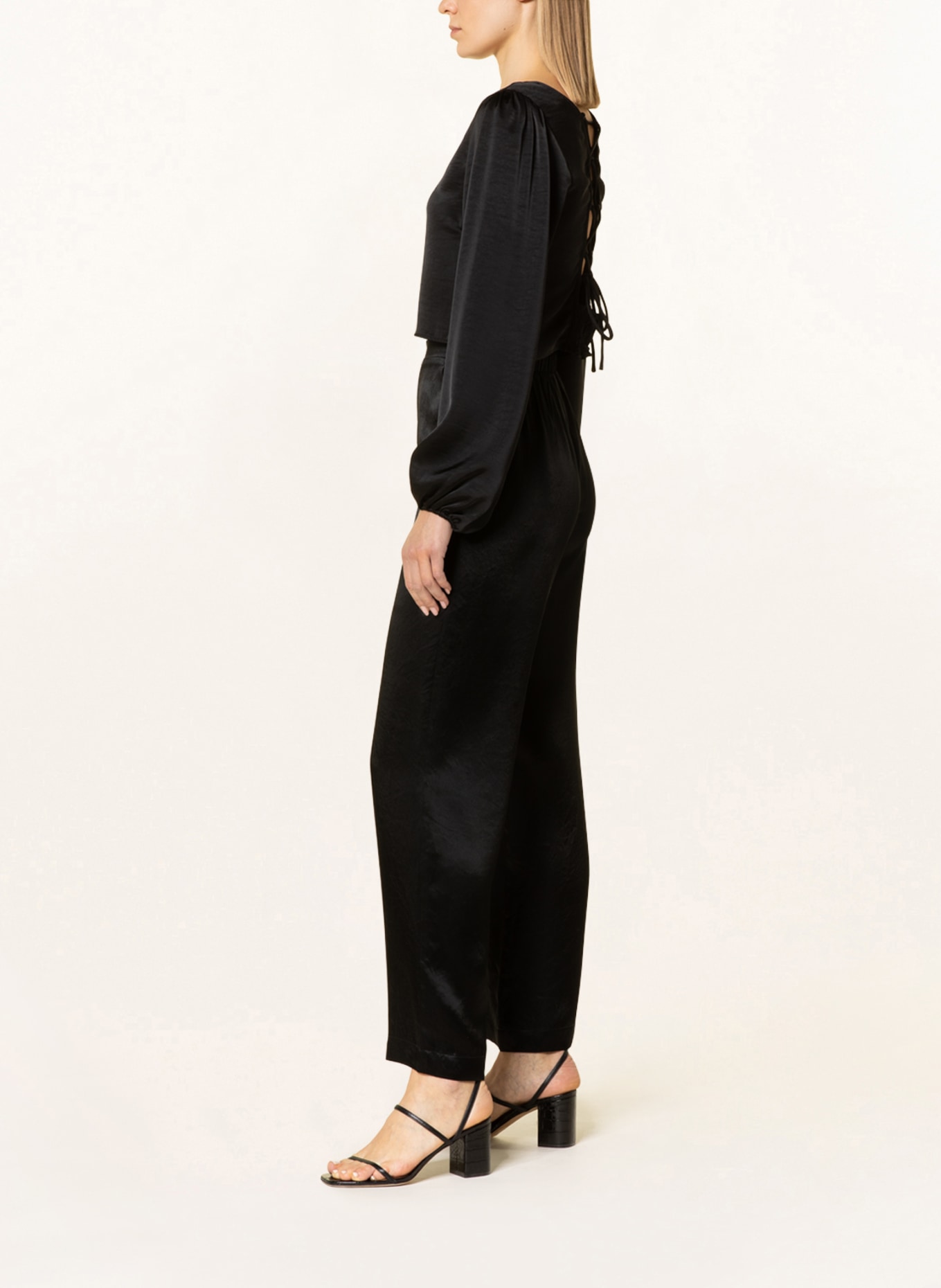 MaxMara LEISURE Wide leg trousers FISCIO , Color: BLACK (Image 4)