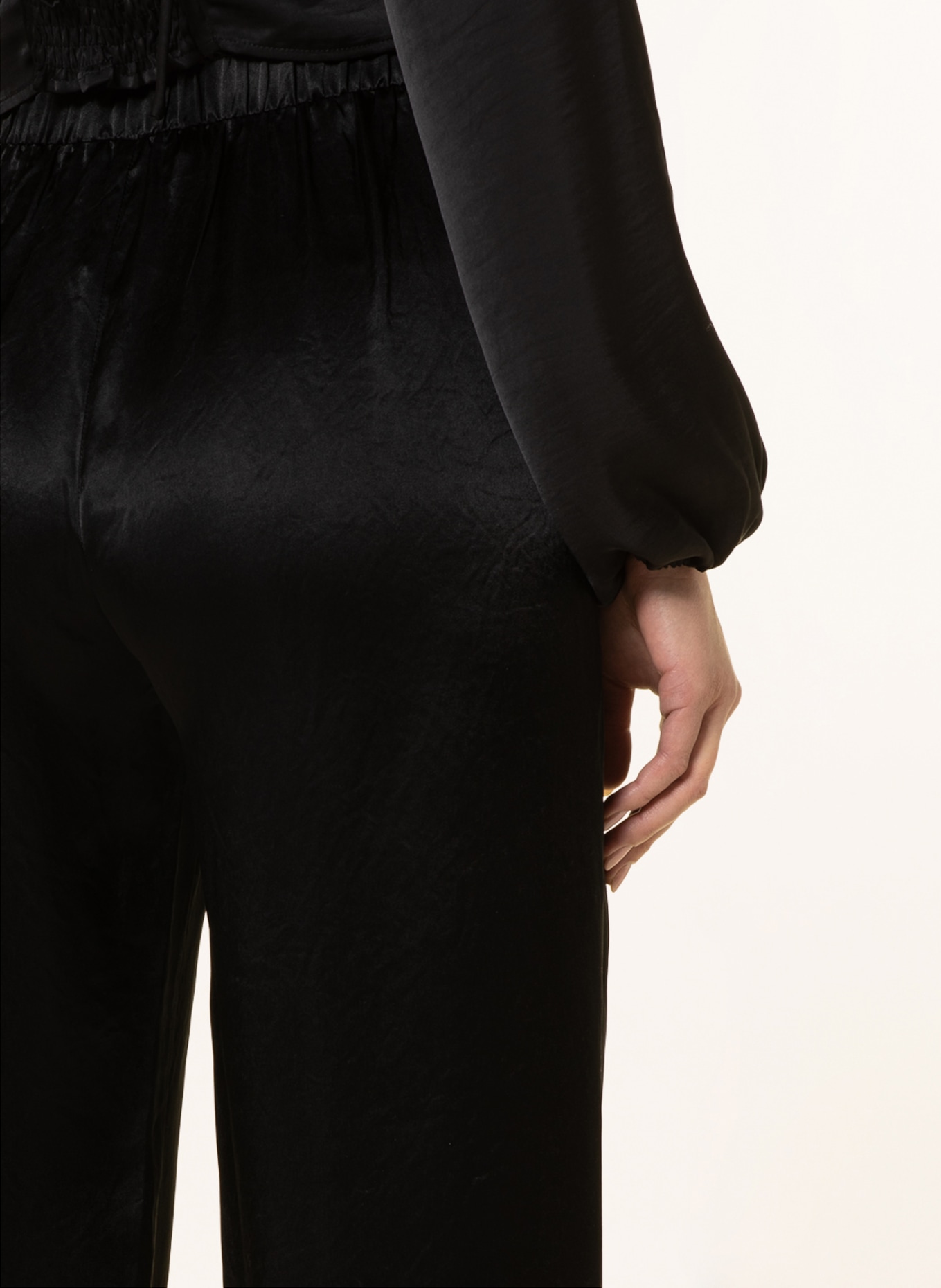 MaxMara LEISURE Wide leg trousers FISCIO , Color: BLACK (Image 5)