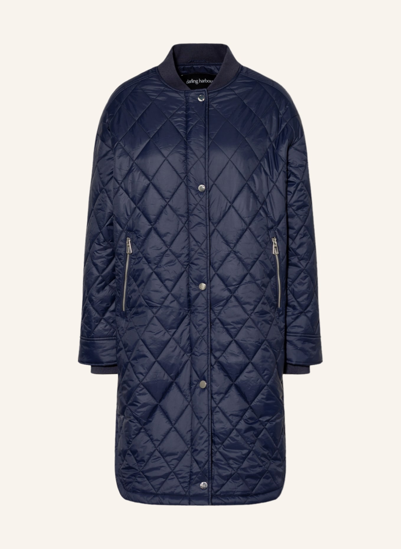 darling harbour Quilted coat , Color: NAVY (Image 1)
