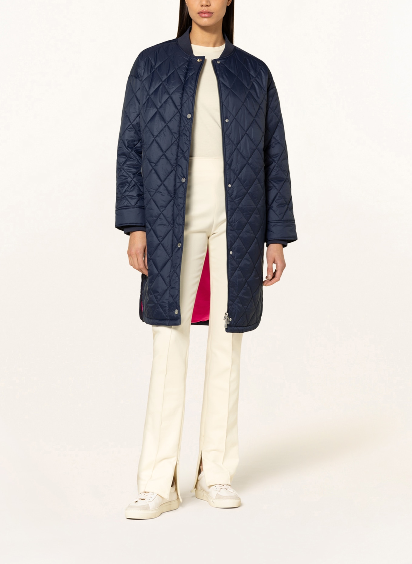 darling harbour Quilted coat , Color: NAVY (Image 2)