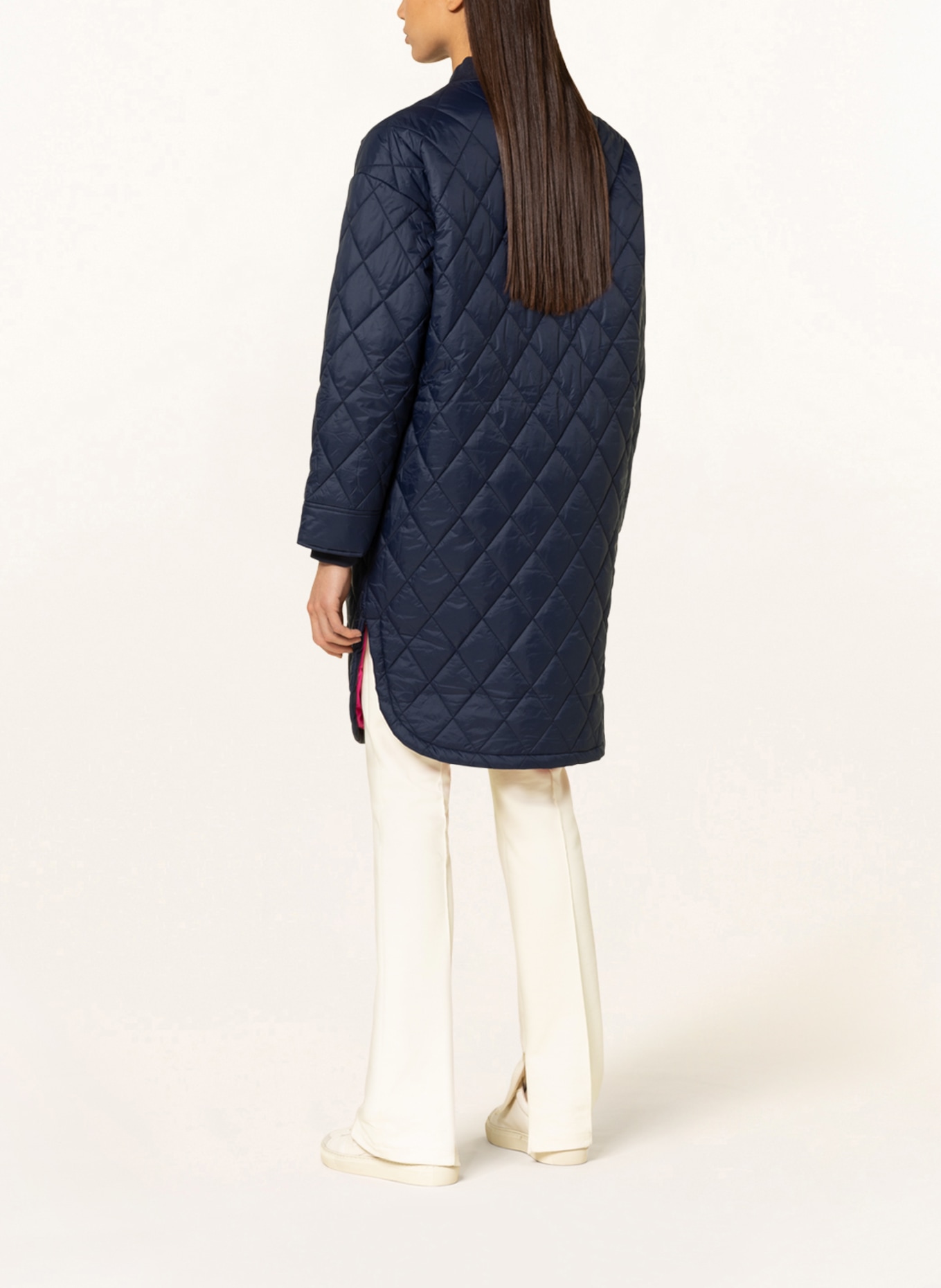 darling harbour Quilted coat , Color: NAVY (Image 3)