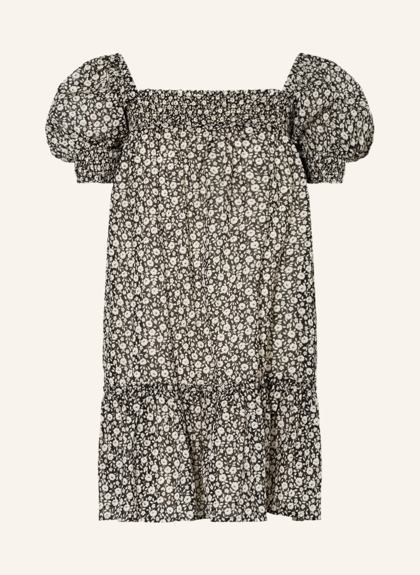 TORY BURCH Plážové šaty s volánky, Barva: ČERNÁ/ TMAVĚ ŽLUTÁ (Obrázek 1)