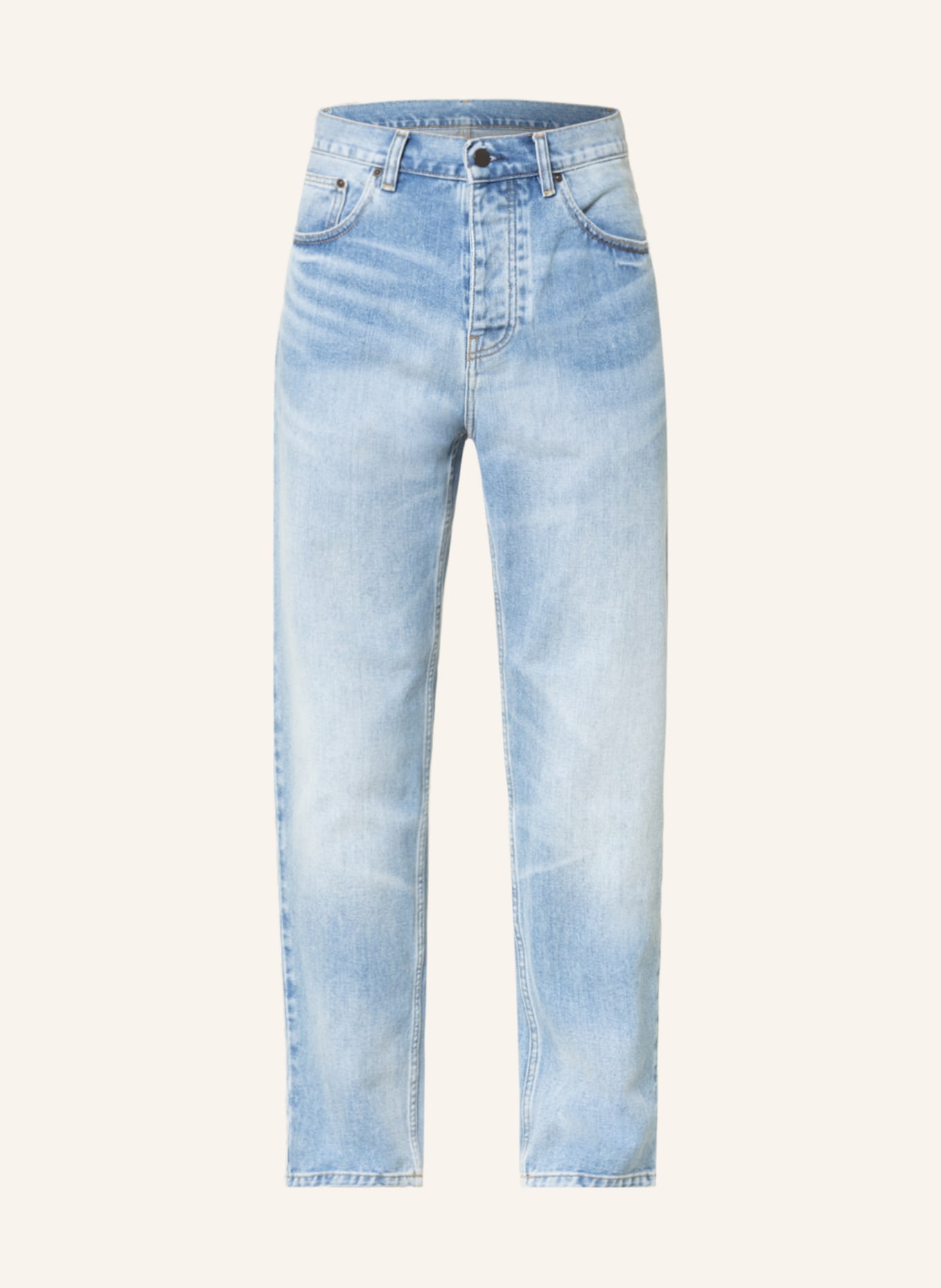 carhartt WIP Jeans NEWEL relaxed tapered fit, Color: 01WI Blue Light Used (Image 1)