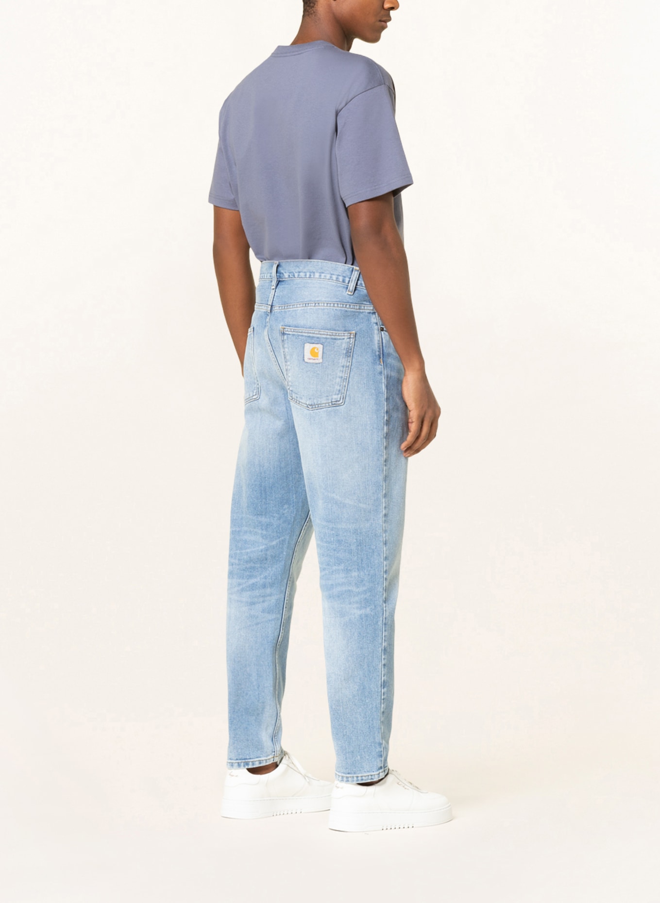 carhartt WIP Jeans NEWEL relaxed tapered fit, Color: 01WI Blue Light Used (Image 3)