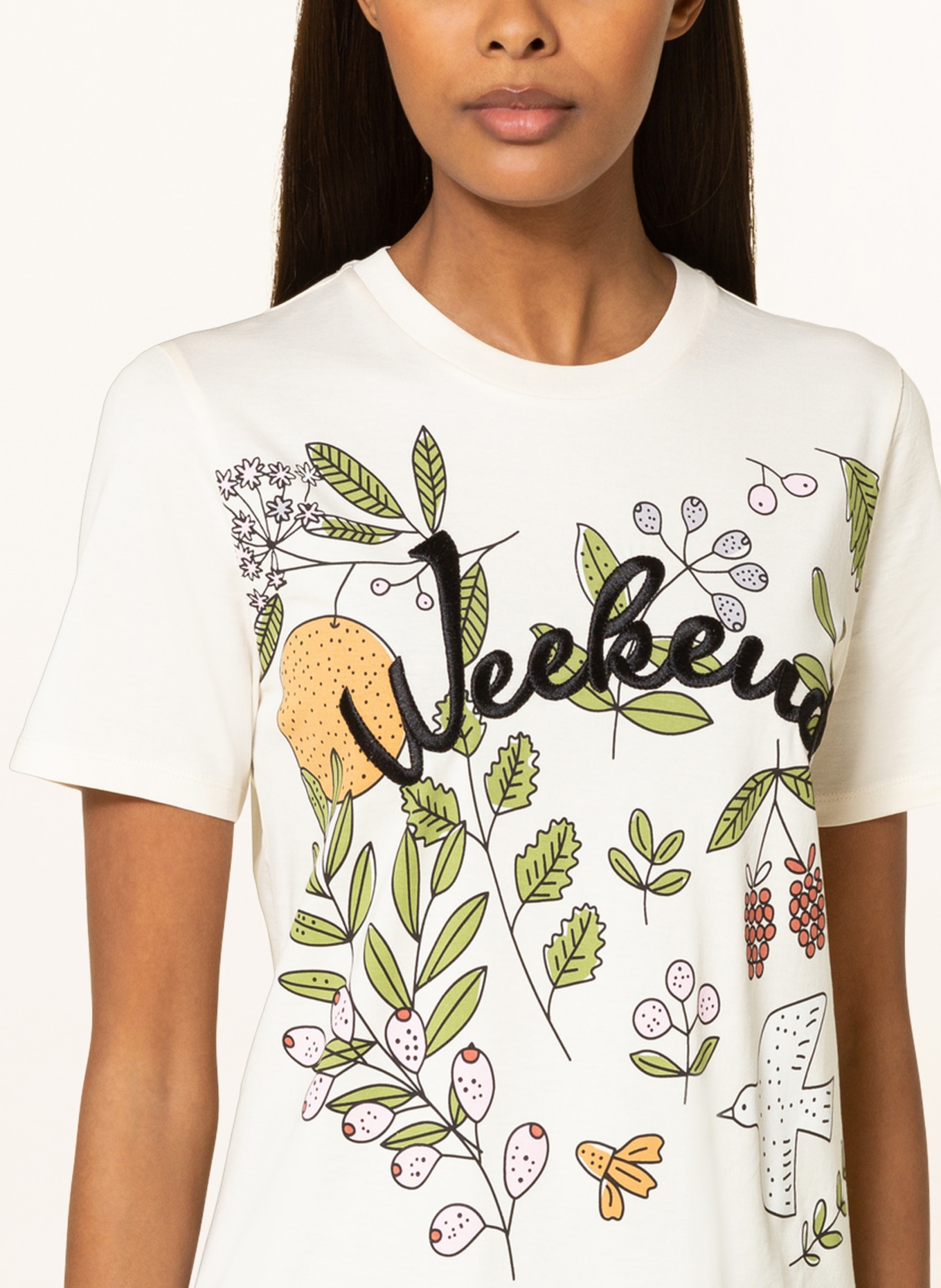 WEEKEND MaxMara T-Shirt TALENTO mit Pailletten , Farbe: ECRU (Bild 4)