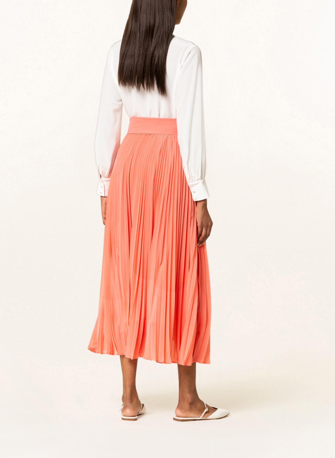 MaxMara STUDIO Pleated skirt ESPLOSO, Color: SALMON (Image 3)