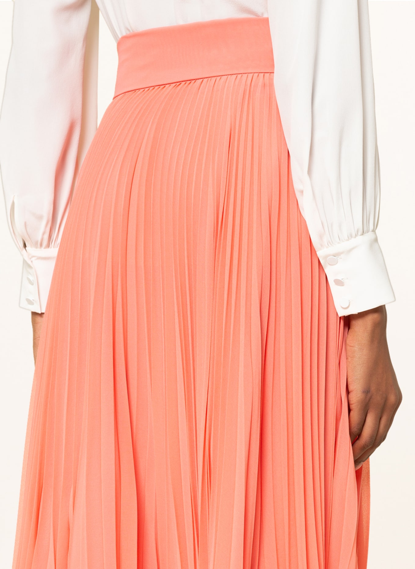 MaxMara STUDIO Pleated skirt ESPLOSO, Color: SALMON (Image 4)