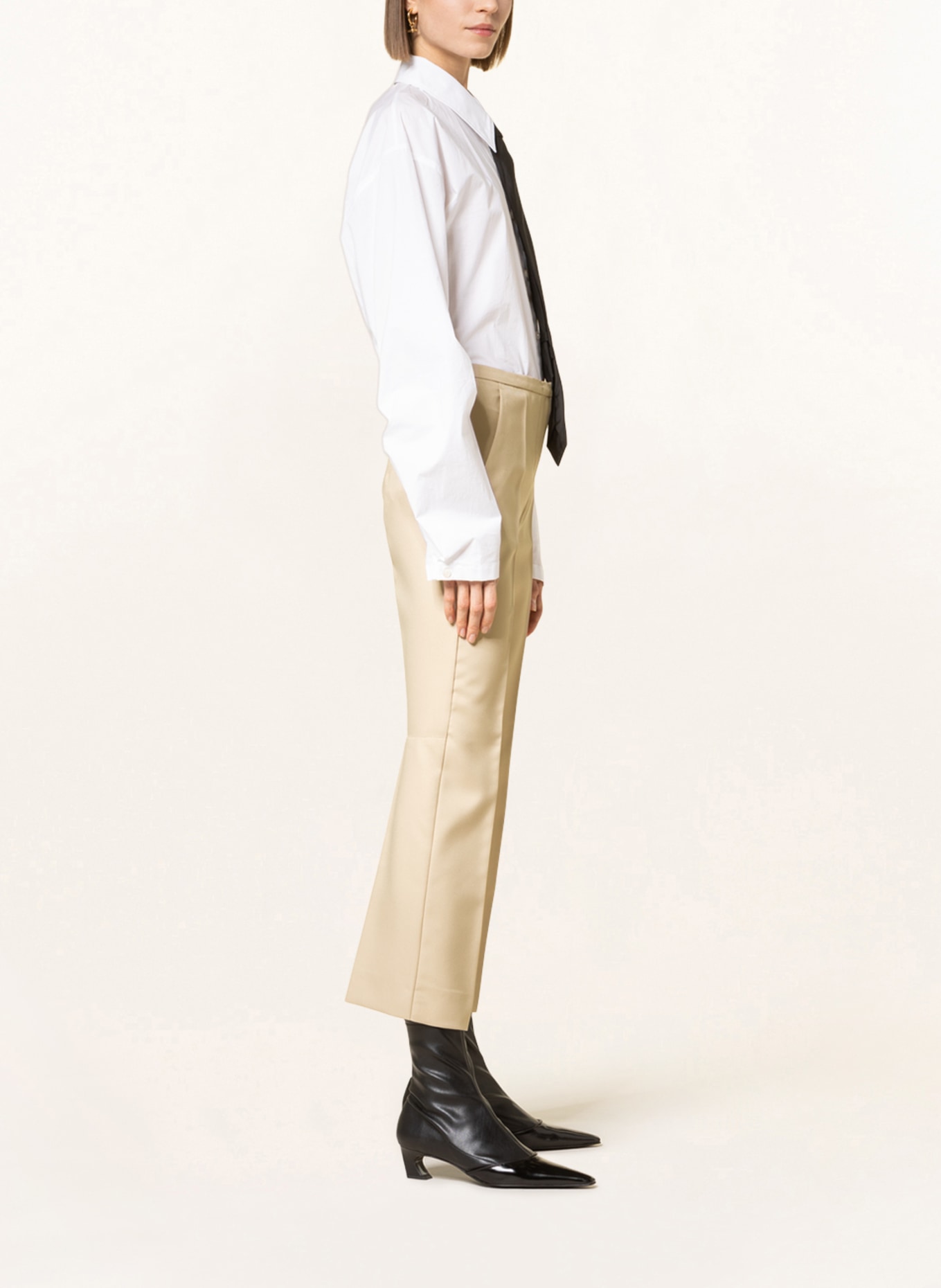 SPORTMAX 7/8 trousers REGNO, Color: BEIGE (Image 4)