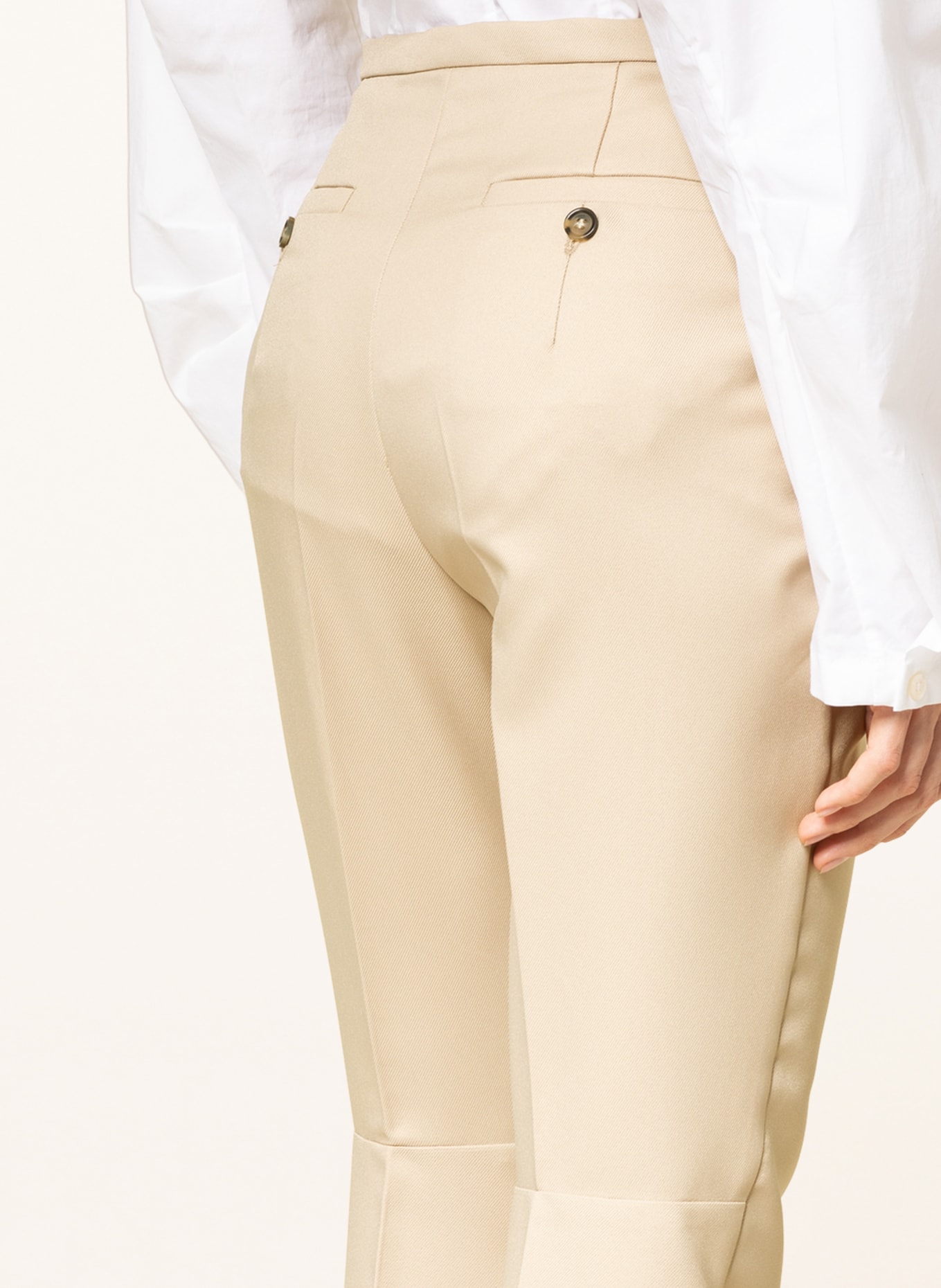 SPORTMAX 7/8 trousers REGNO, Color: BEIGE (Image 5)
