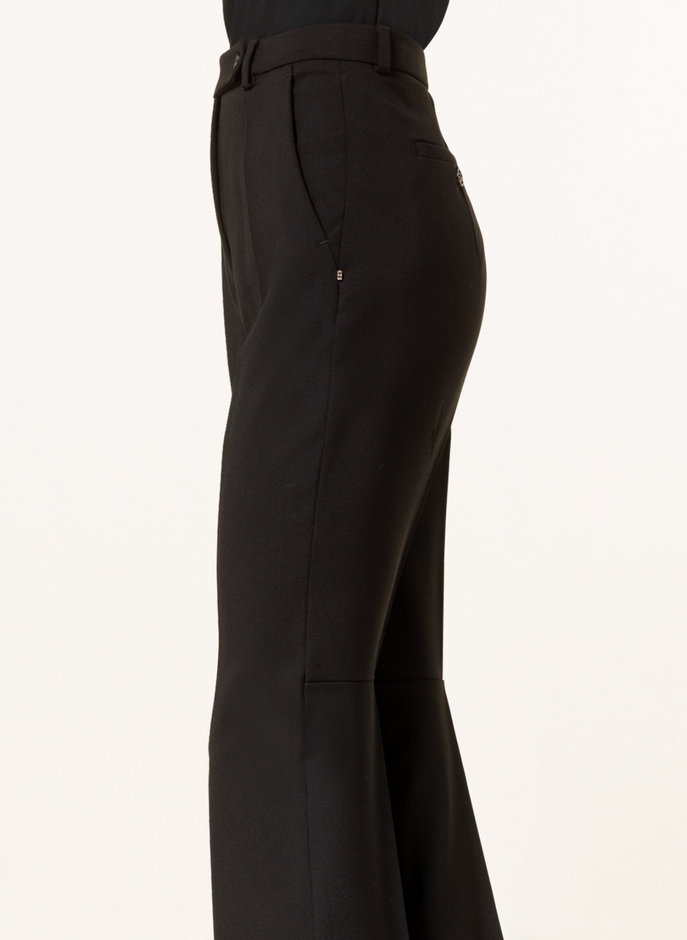 SPORTMAX 7/8 trousers NAVETTA, Color: BLACK (Image 5)