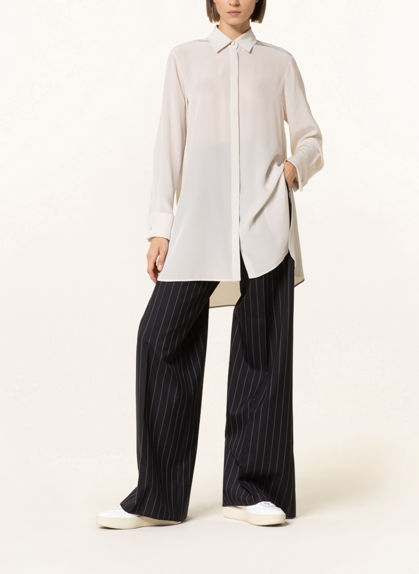 Max Mara Oversized shirt blouse DEBORAH made of silk , Color: CREAM (Image 2)