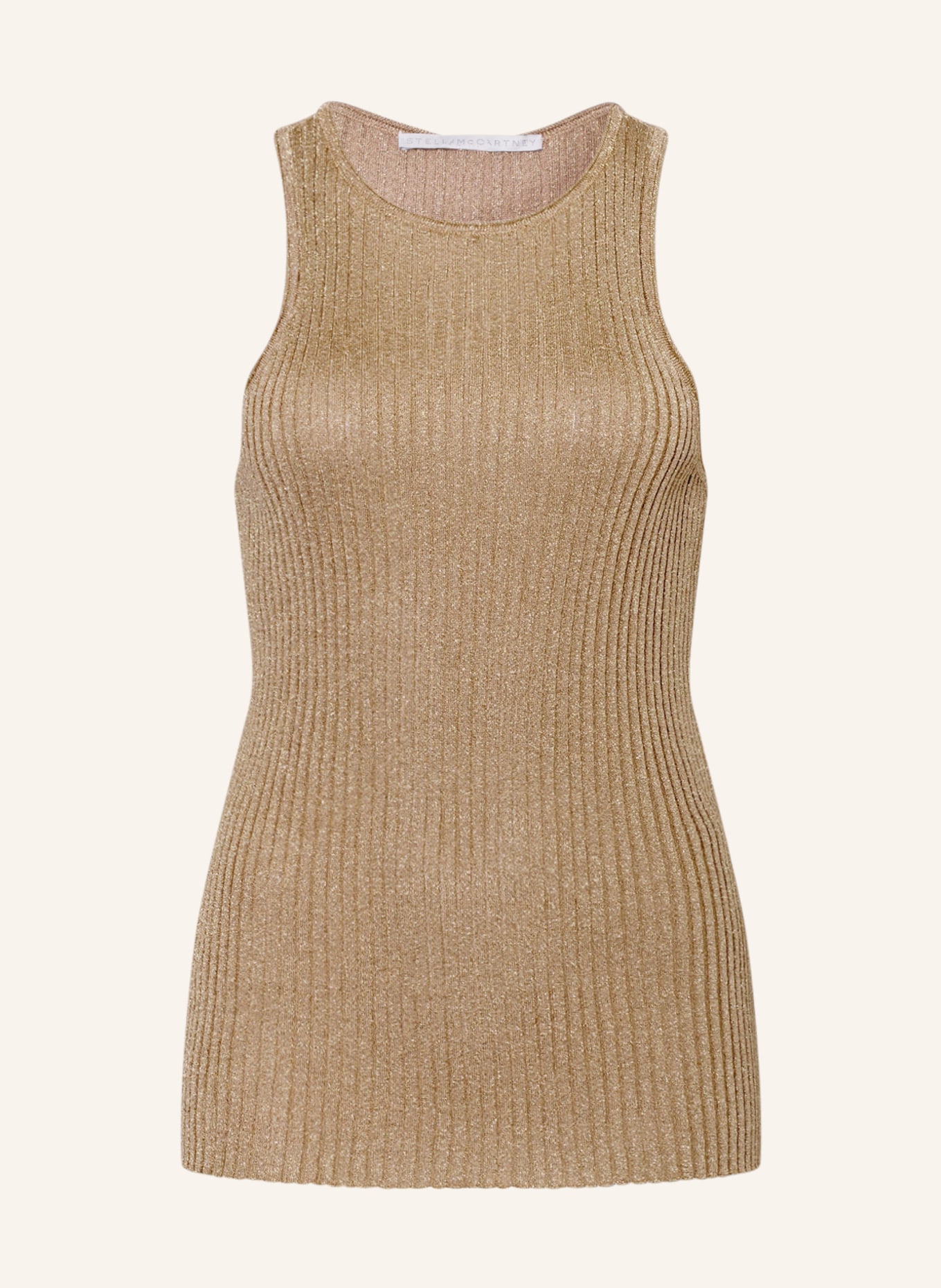 STELLA McCARTNEY Top with glitter thread, Color: GOLD (Image 1)
