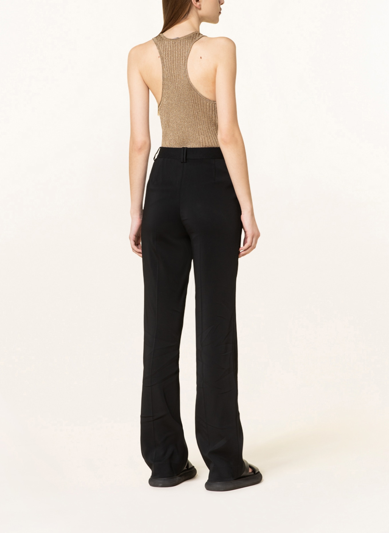 STELLA McCARTNEY Top with glitter thread, Color: GOLD (Image 3)