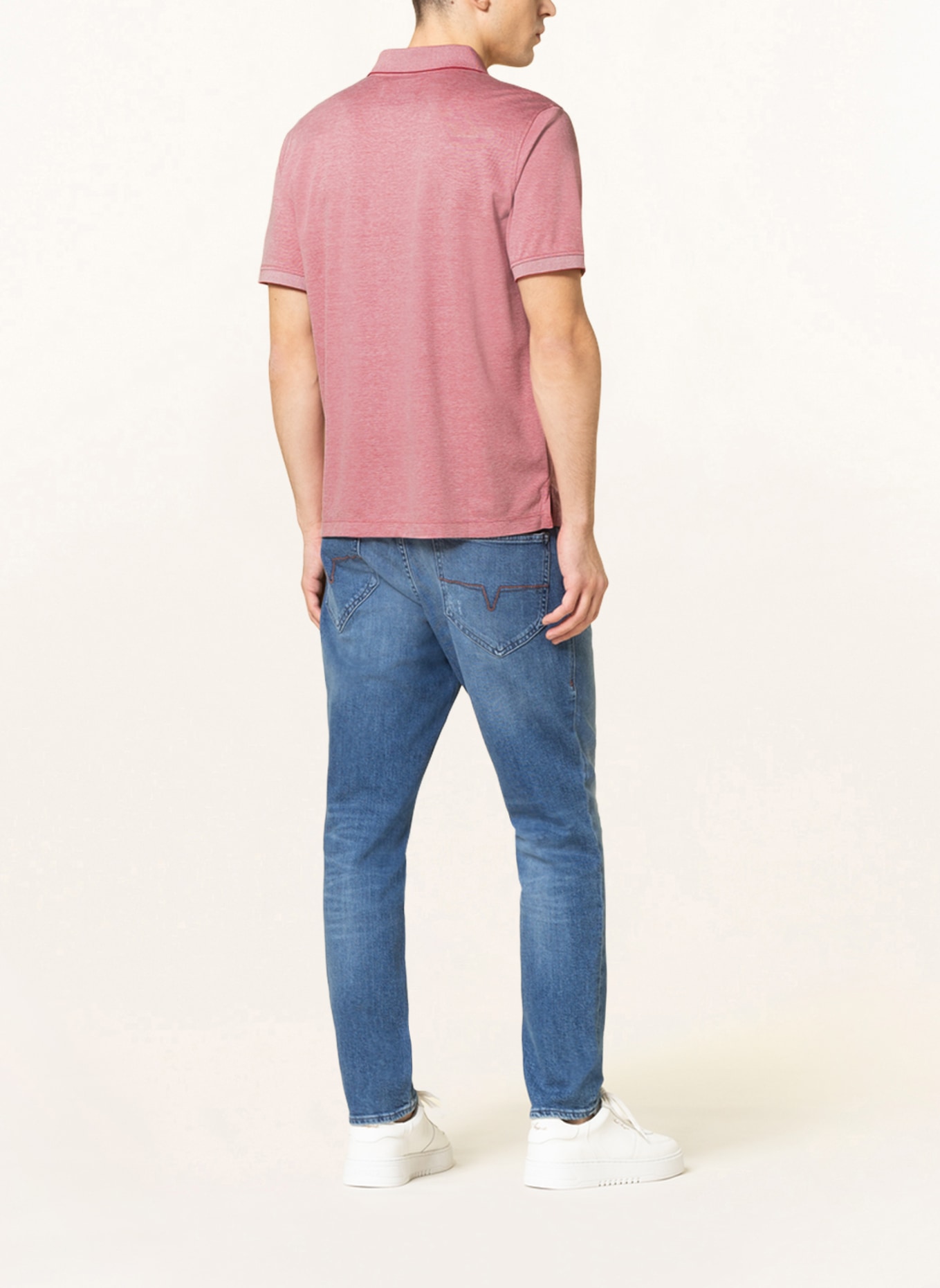 STROKESMAN'S Piqué-Poloshirt Regular Fit , Farbe: HELLROT (Bild 3)