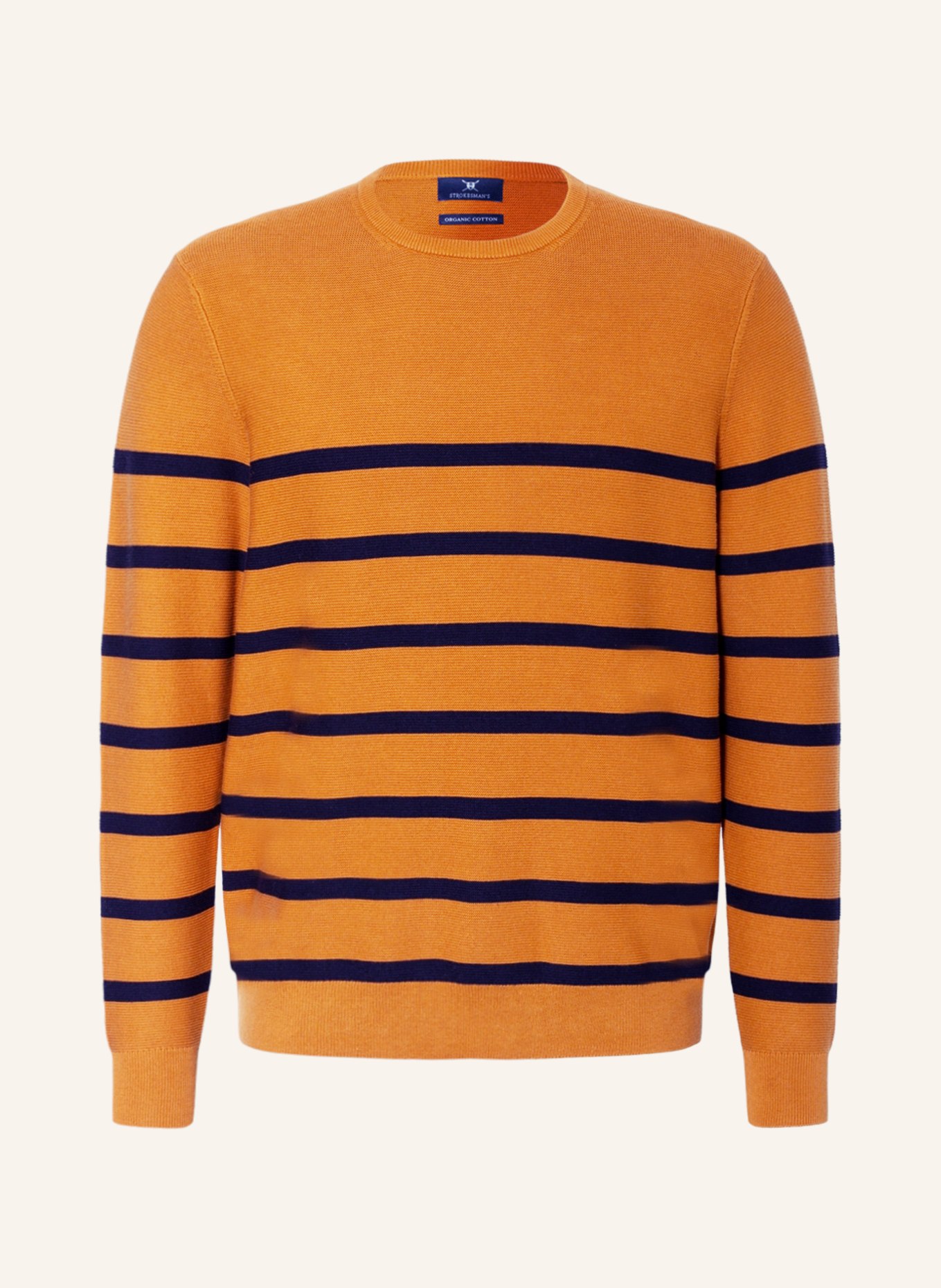 STROKESMAN'S Sweater, Color: BROWN/ DARK BLUE (Image 1)