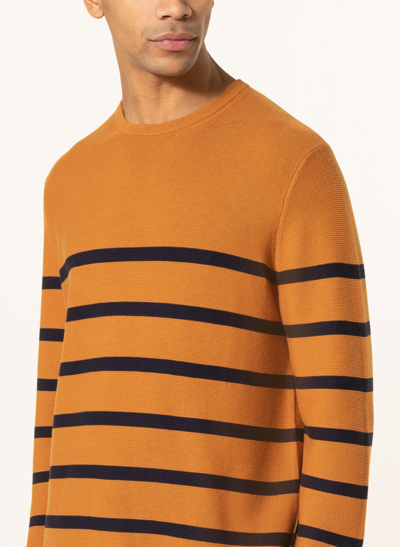 STROKESMAN'S Sweater, Color: BROWN/ DARK BLUE (Image 4)