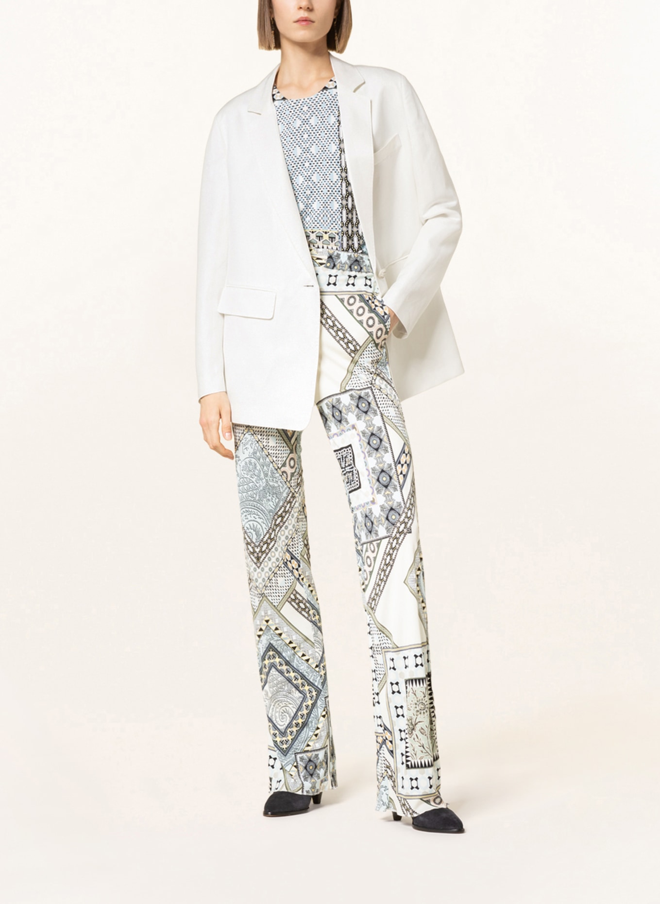 ETRO Linen blazer with silk, Color: ECRU (Image 2)