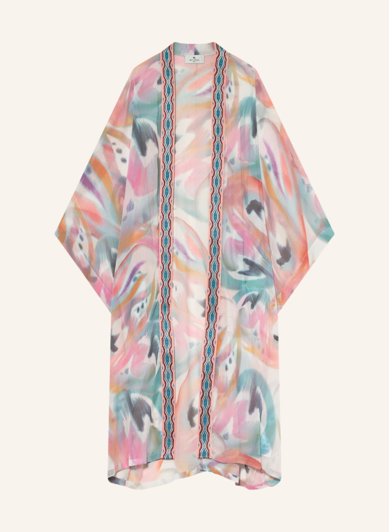 ETRO Kimono , Color: WHITE/ PINK/ TURQUOISE (Image 1)