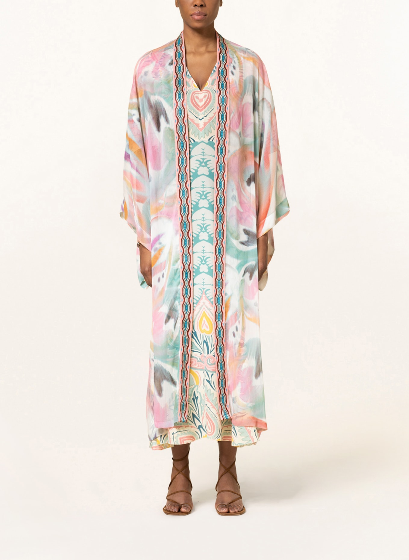 ETRO Kimono , Barva: BÍLÁ/ RŮŽOVÁ/ TYRKYSOVÁ (Obrázek 2)