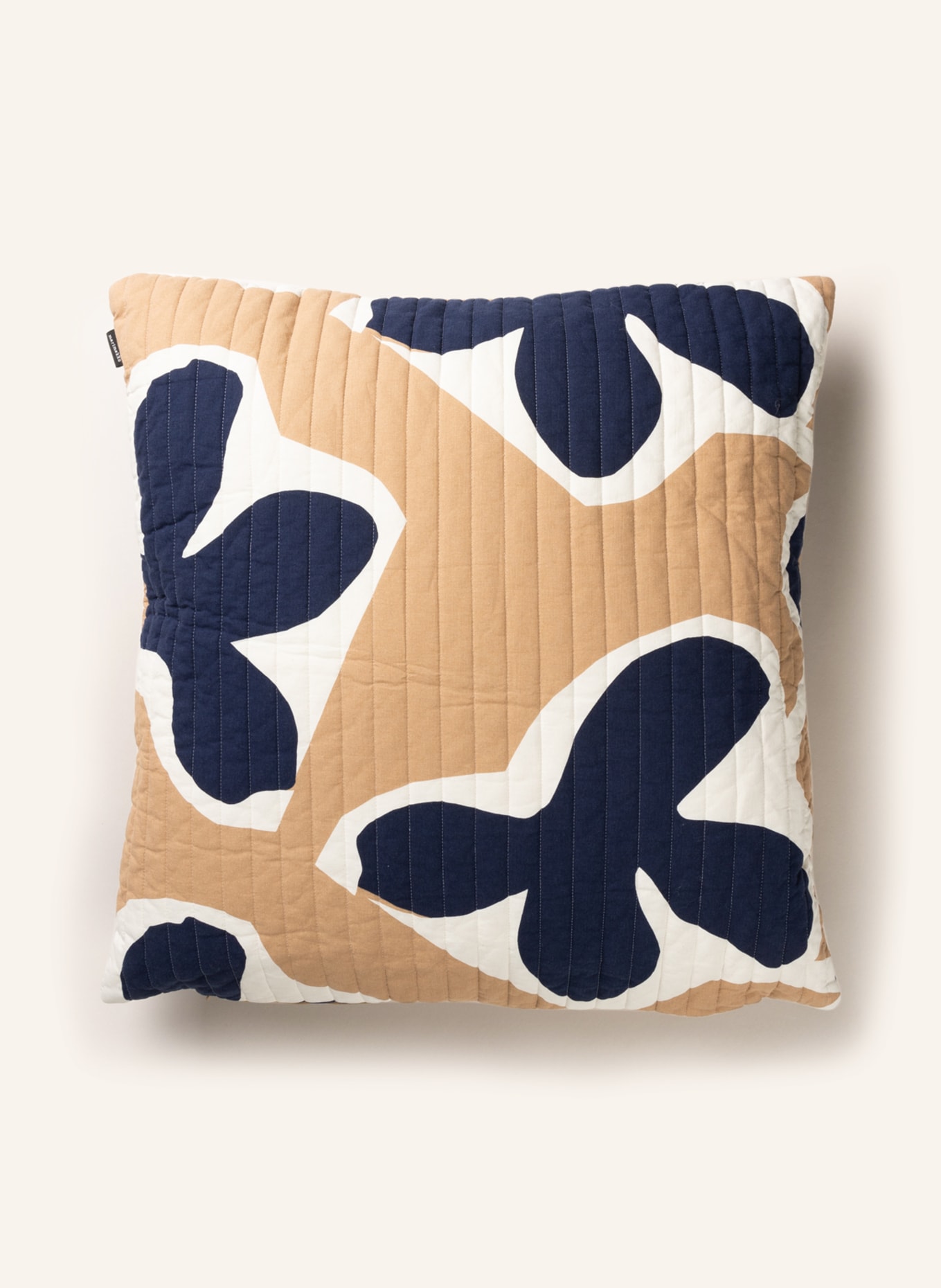 marimekko Decorative cushion KEVÄTKIURU, Color: BEIGE/ DARK BLUE/ WHITE (Image 1)