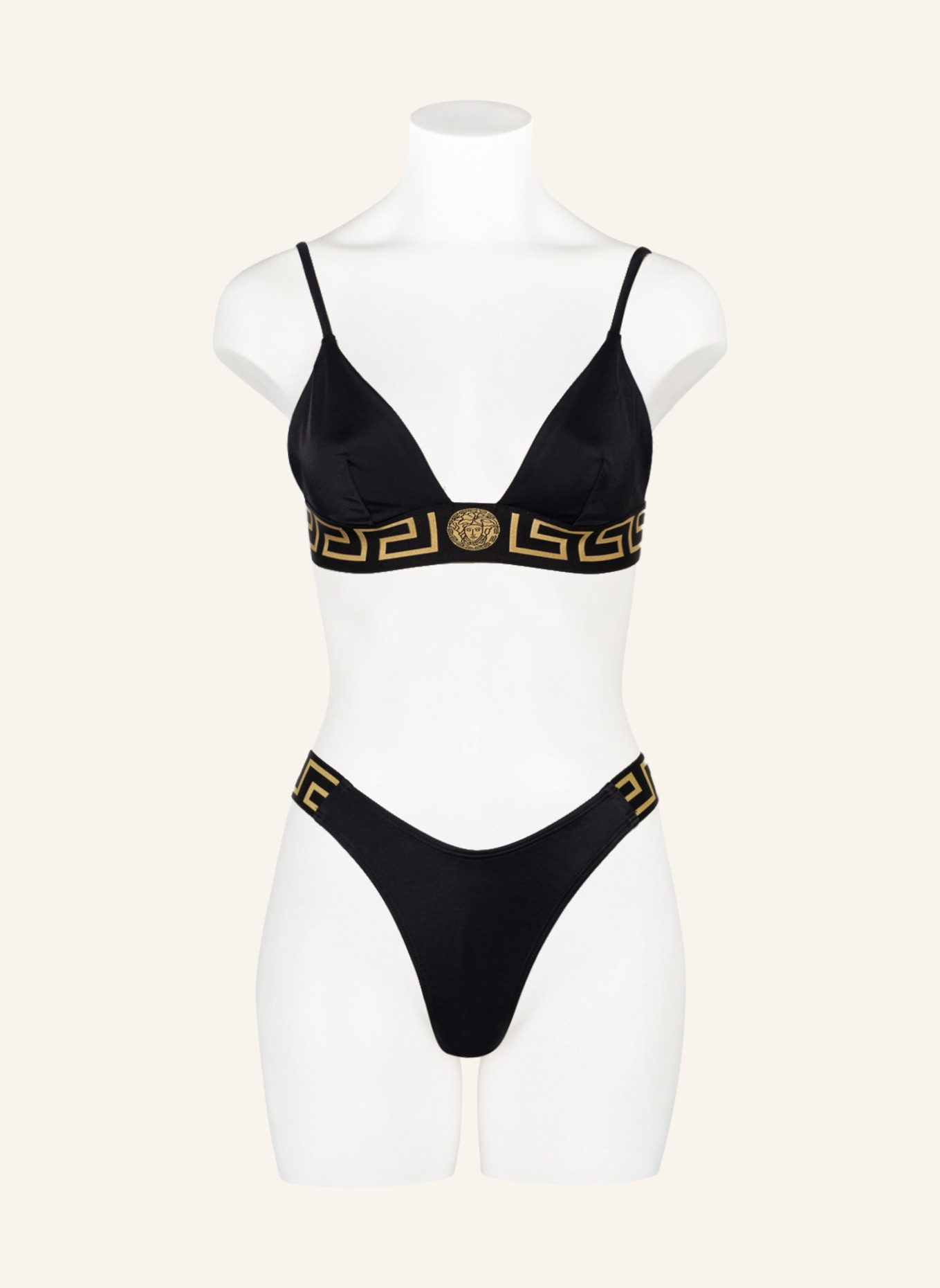 VERSACE Brazilian bikini bottoms, Color: BLACK (Image 2)