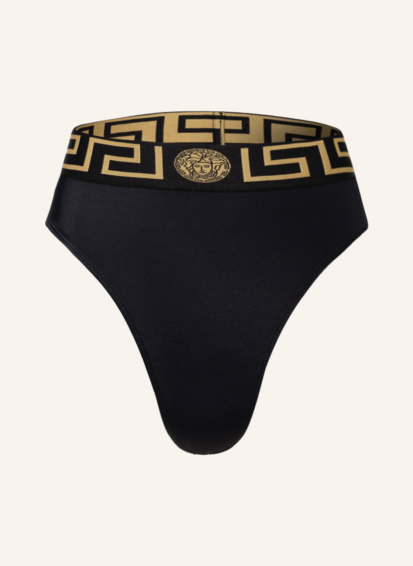 VERSACE High waist bikini bottoms, Color: BLACK (Image 1)
