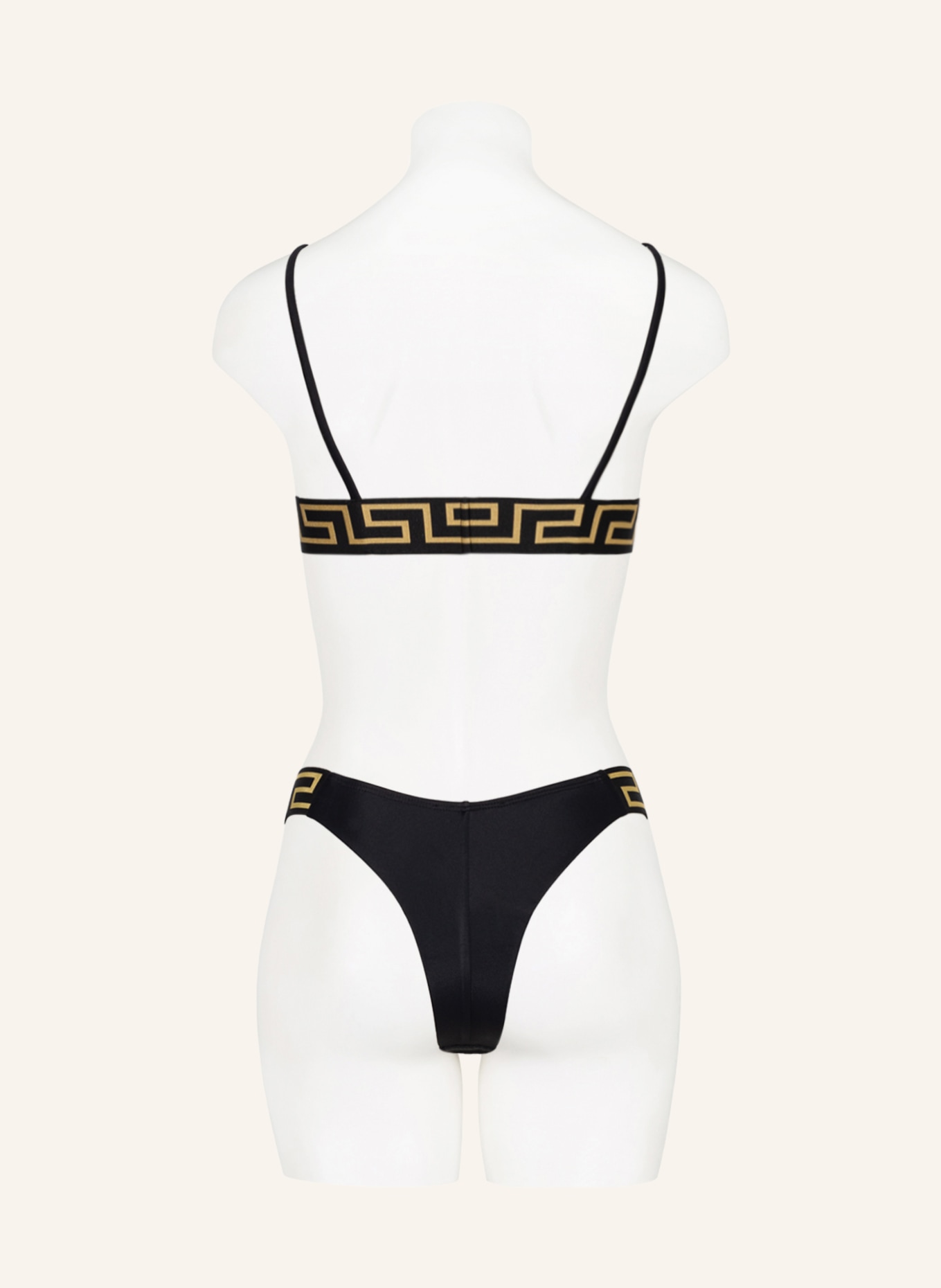 VERSACE Bralette bikini top in black