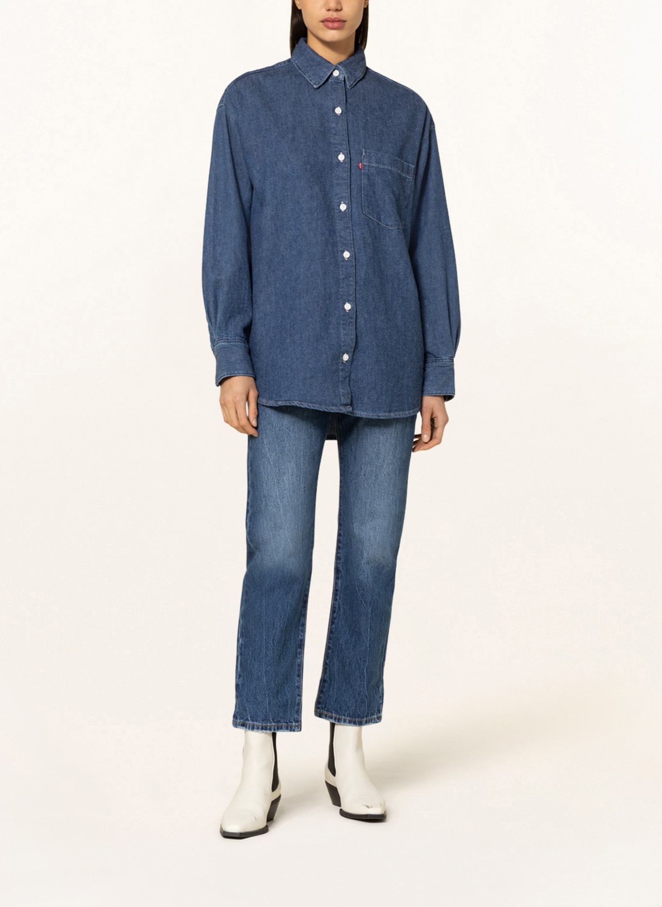 Levi's boyfriend shirt hot sale