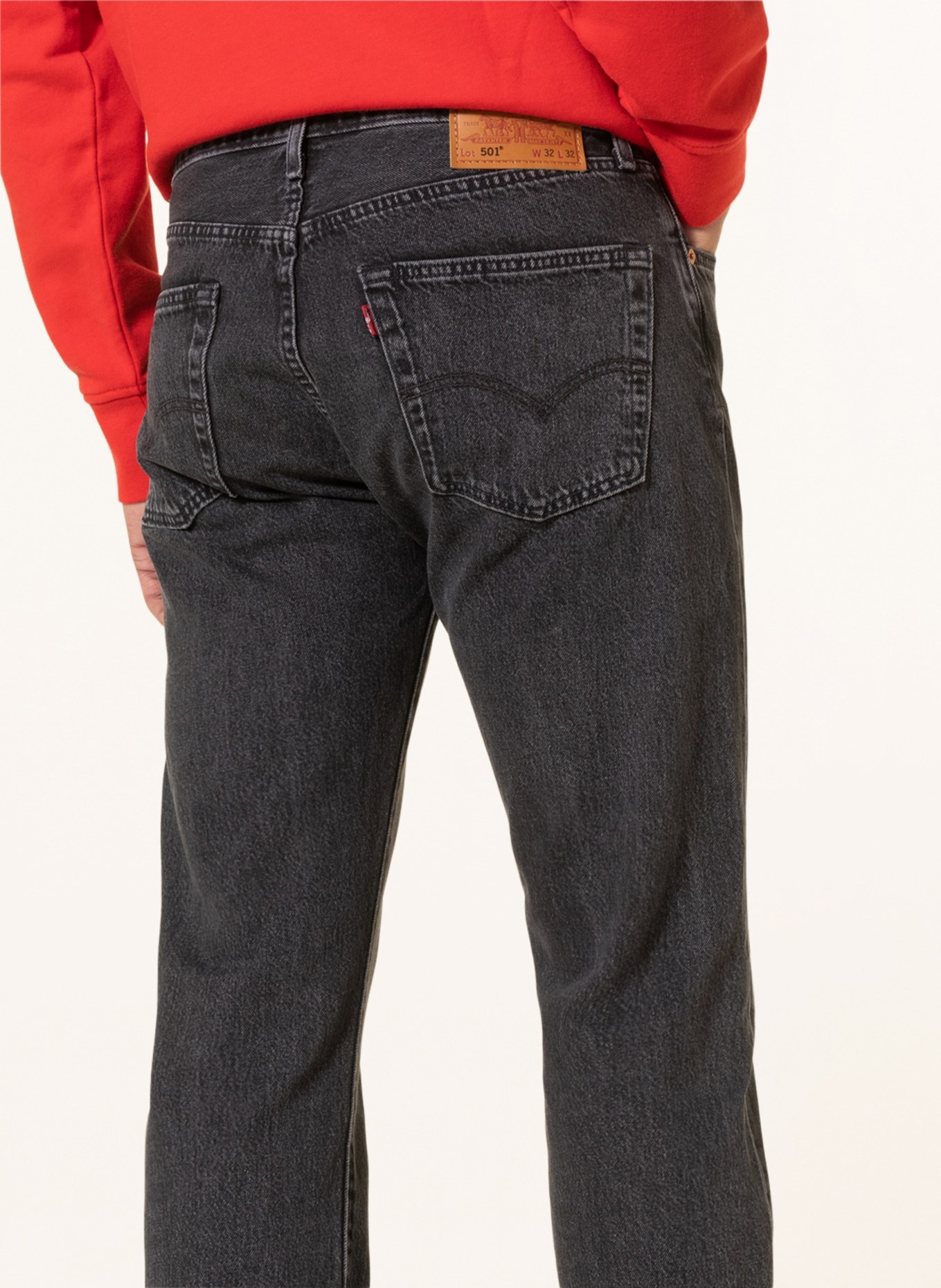Levi's® Jeans 501 Straight Fit, Farbe: SCHWARZ (Bild 5)