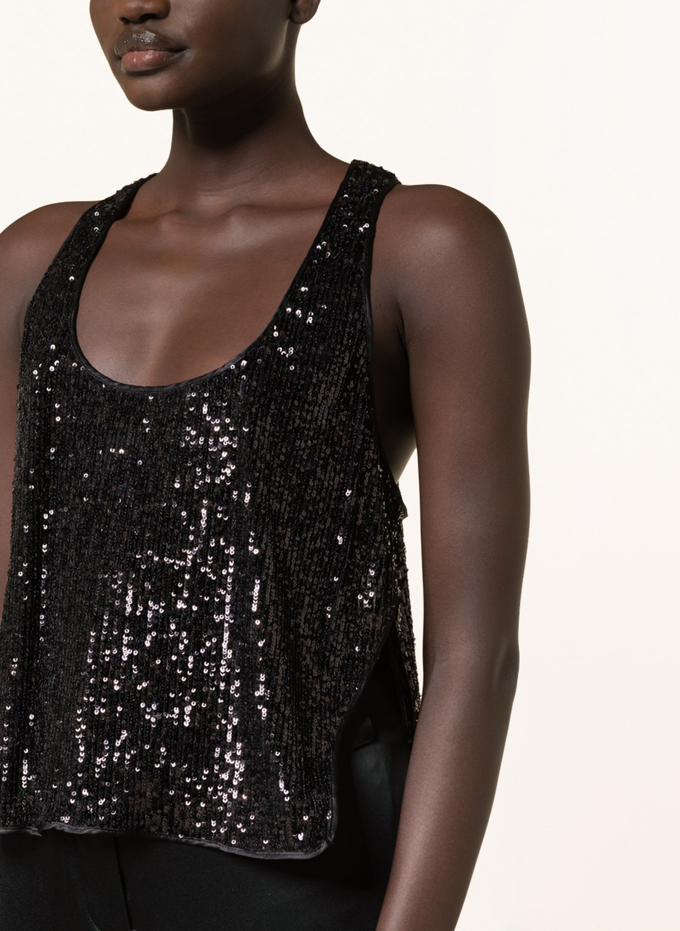 TOM FORD Top with sequins , Color: BLACK (Image 4)