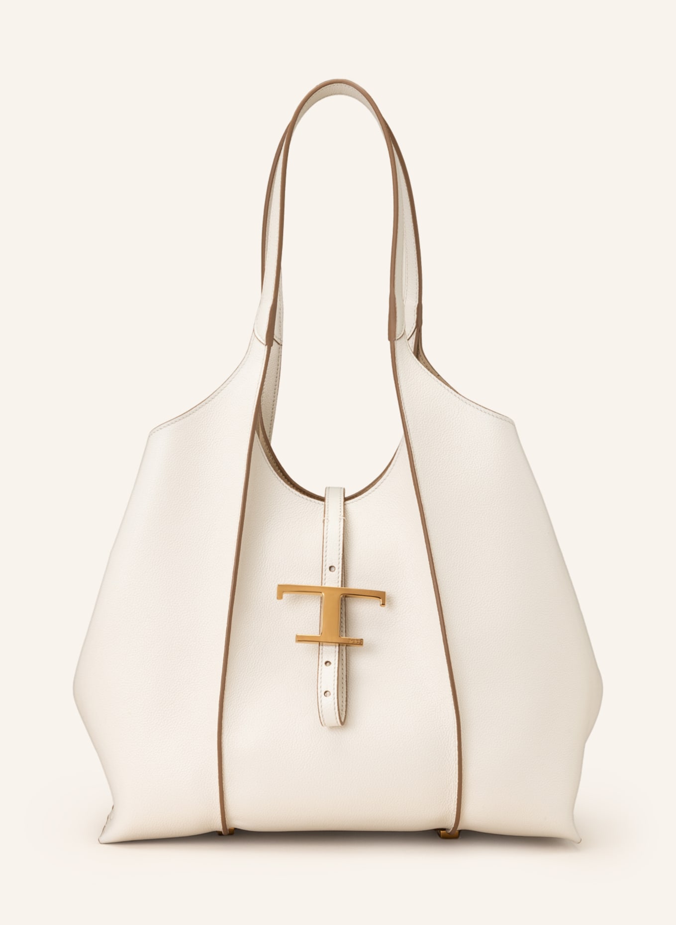 TOD'S Torba shopper T TIMELESS SMALL z saszetką: BIAŁY