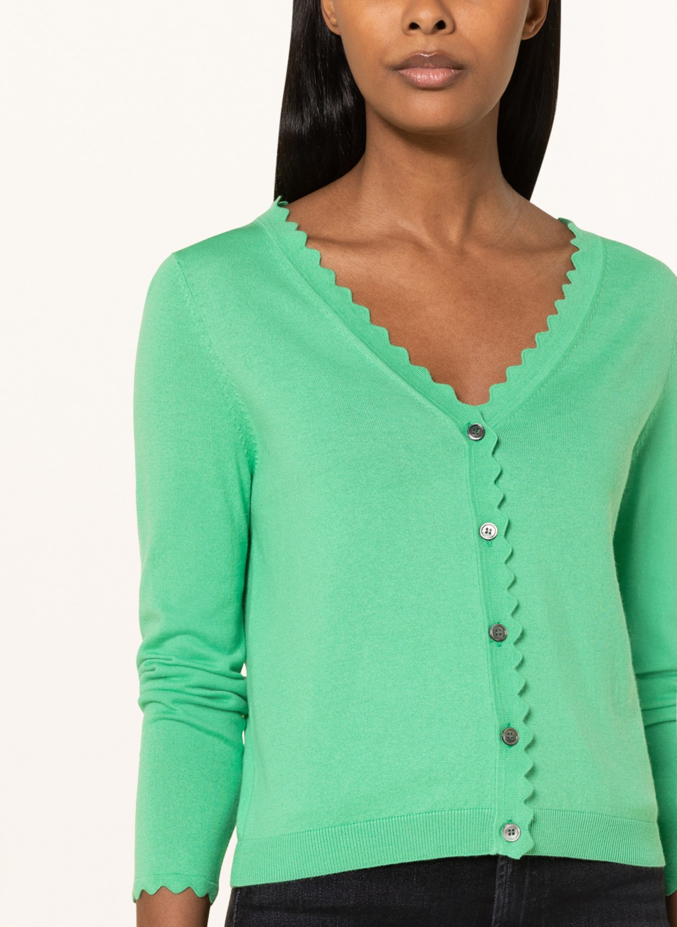 lilienfels Cardigan with cashmere, Color: NEON GREEN (Image 4)