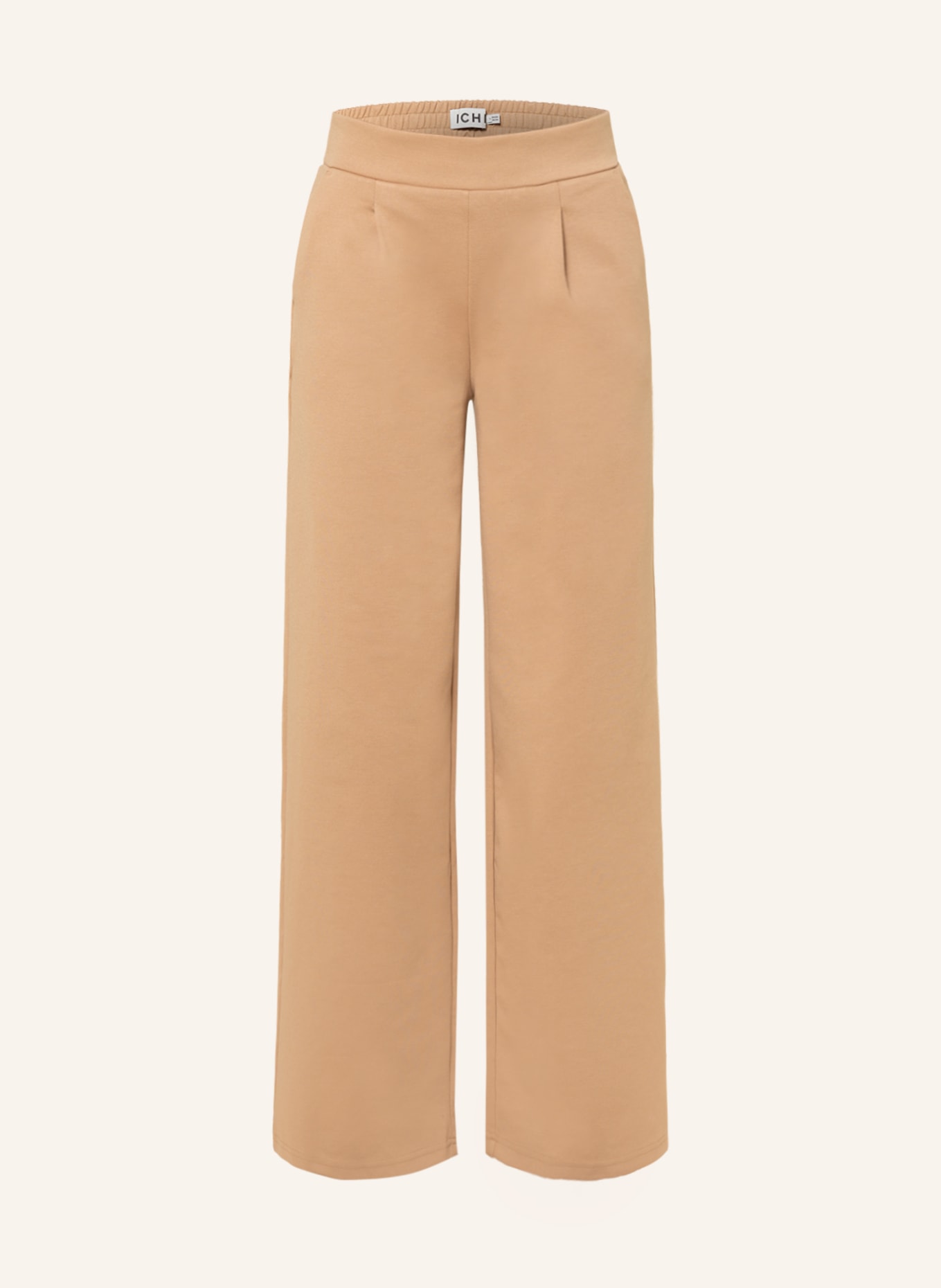 ICHI Wide leg trousers IHKATE in jersey, Color: CAMEL (Image 1)