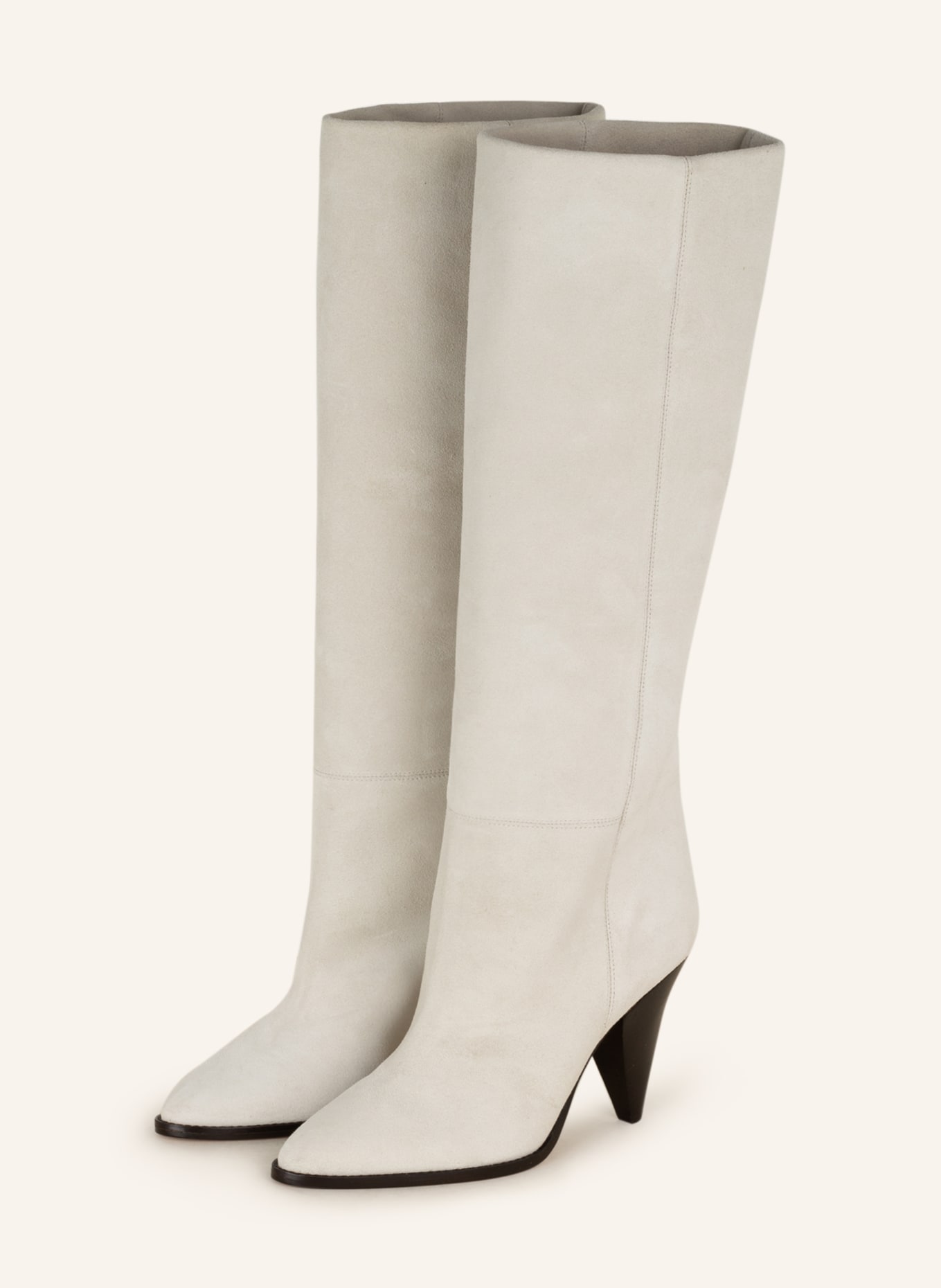 MARANT Boots SUEDE SLOUCHY in cream | Breuninger