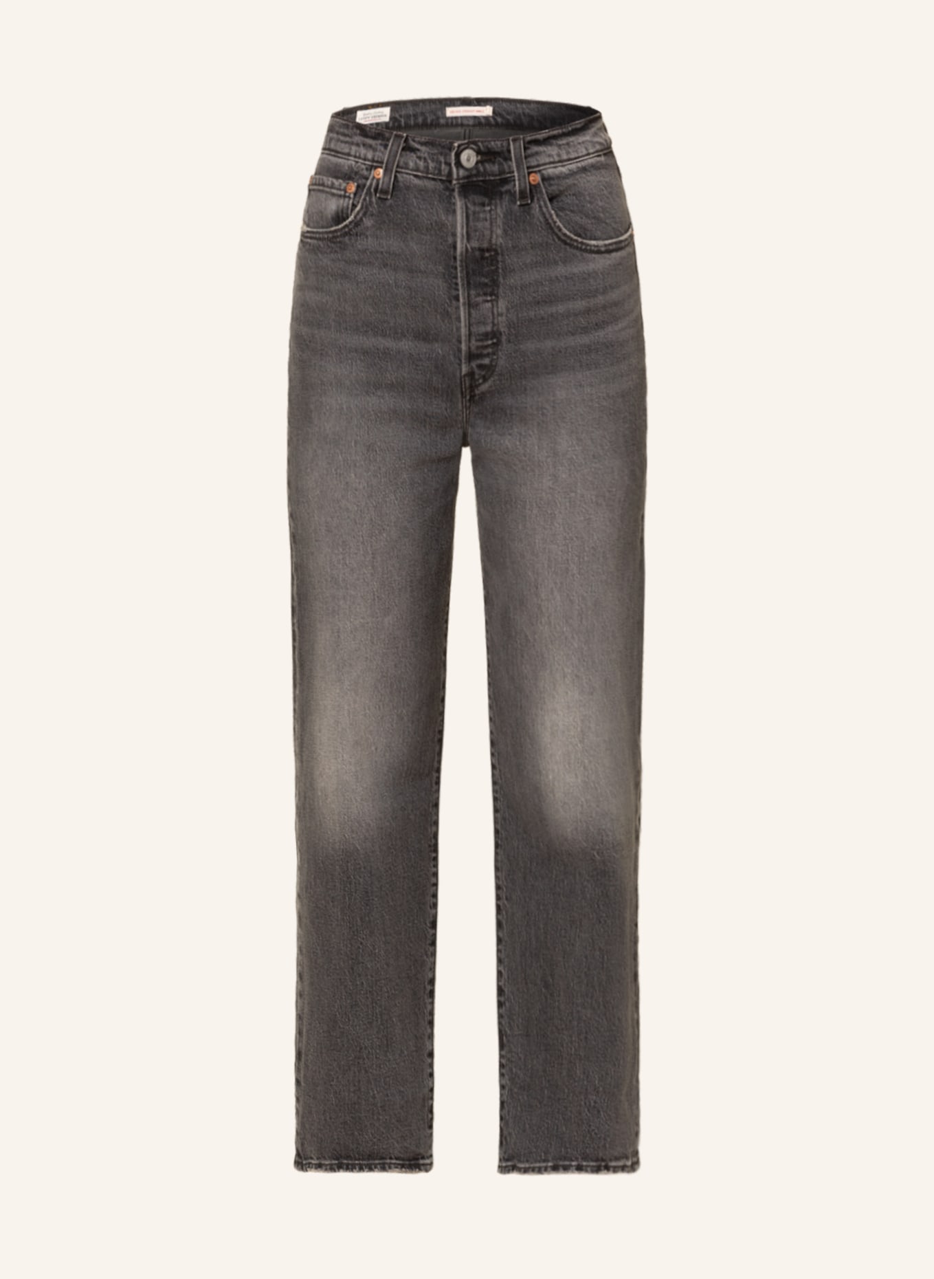 Levi's® Straight Jeans RIBCAGE, Farbe: 32 Blacks (Bild 1)