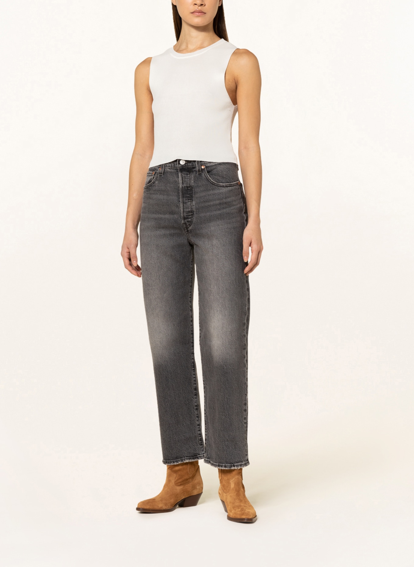 Levi's® Straight jeans RIBCAGE, Color: 32 Blacks (Image 2)