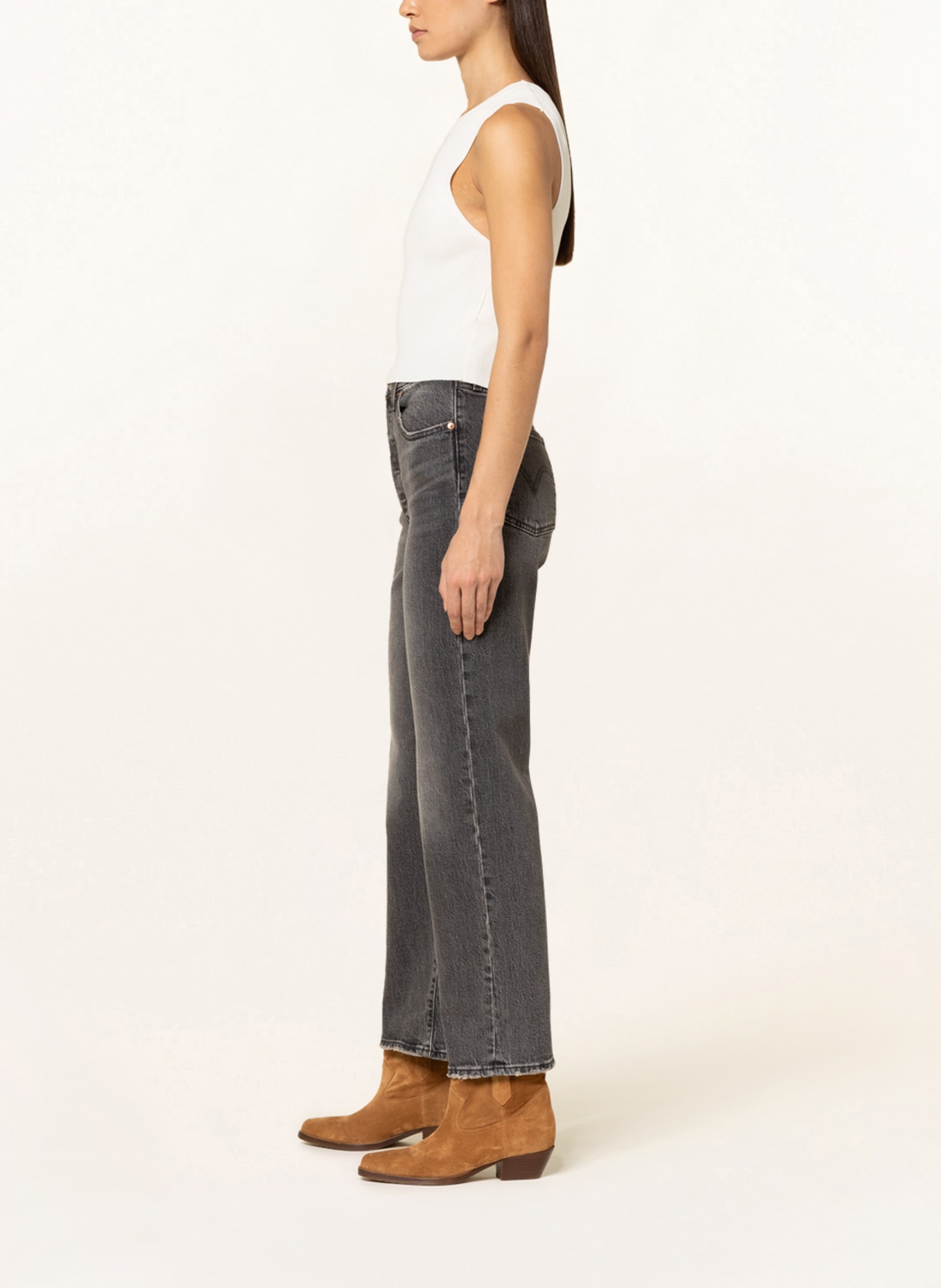 Levi's® Straight jeans RIBCAGE, Color: 32 Blacks (Image 4)