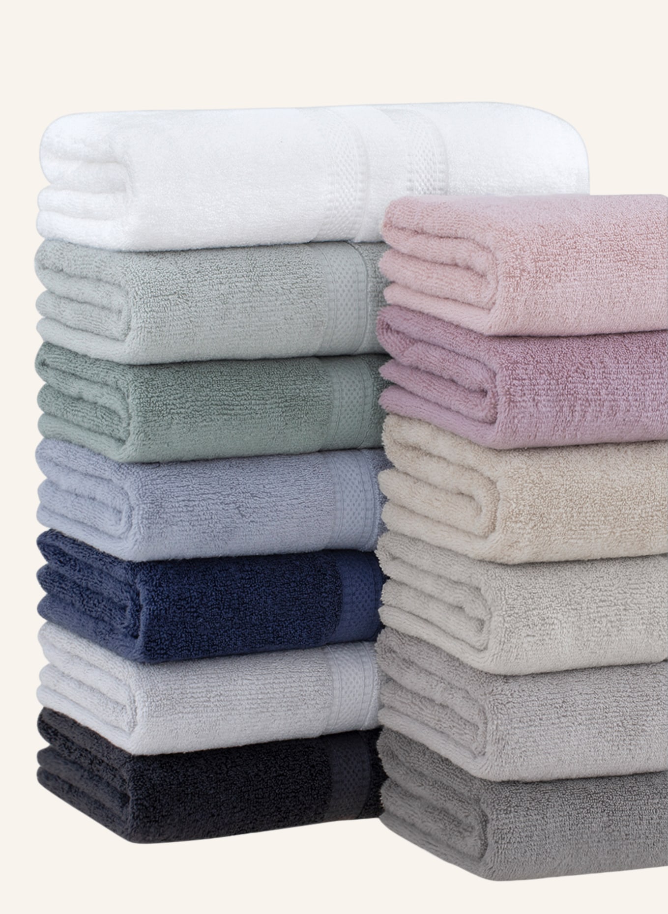 en VOGUE Ręcznik dla gości DUAL AIR, Kolor: KREMOWY (Obrazek 3)
