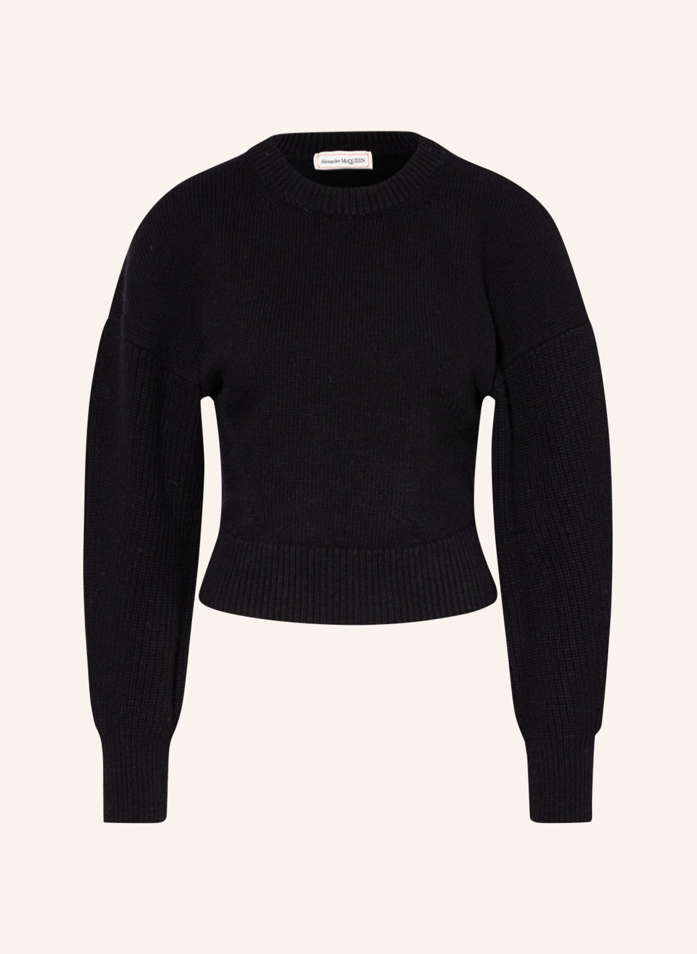 Alexander McQUEEN Cropped-Pullover, Farbe: SCHWARZ (Bild 1)