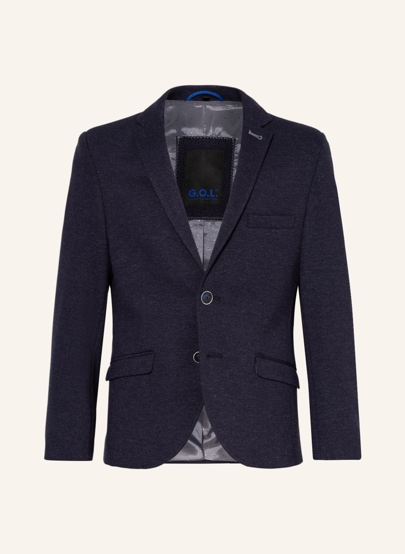 G.O.L. FINEST COLLECTION Oblekové sako z žerzejového materiálu, Barva: TMAVĚ MODRÁ (Obrázek 1)