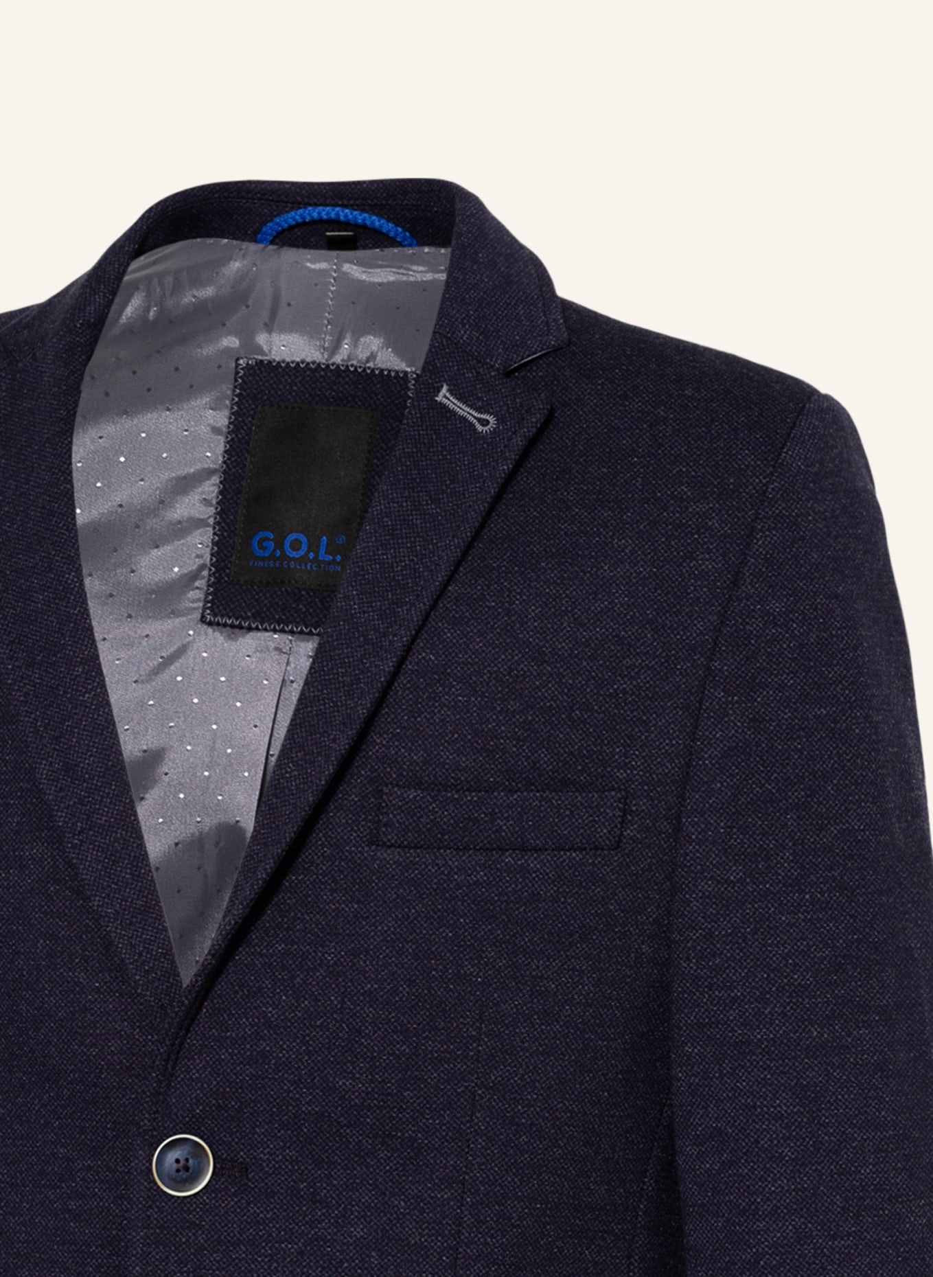 G.O.L. FINEST COLLECTION Oblekové sako z žerzejového materiálu, Barva: TMAVĚ MODRÁ (Obrázek 3)