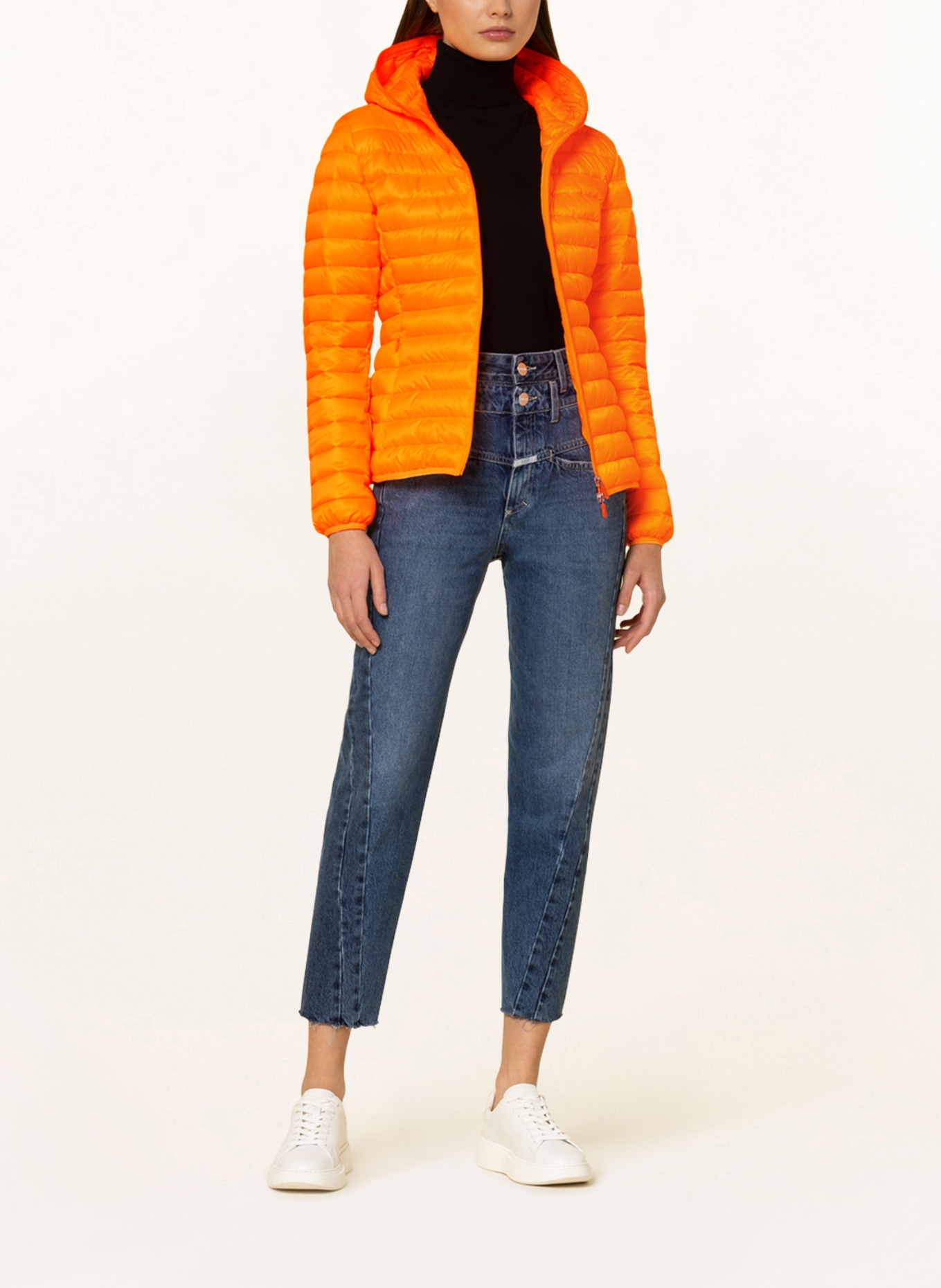 SAVE THE DUCK Quilted jacket KYLA, Color: NEON ORANGE (Image 2)