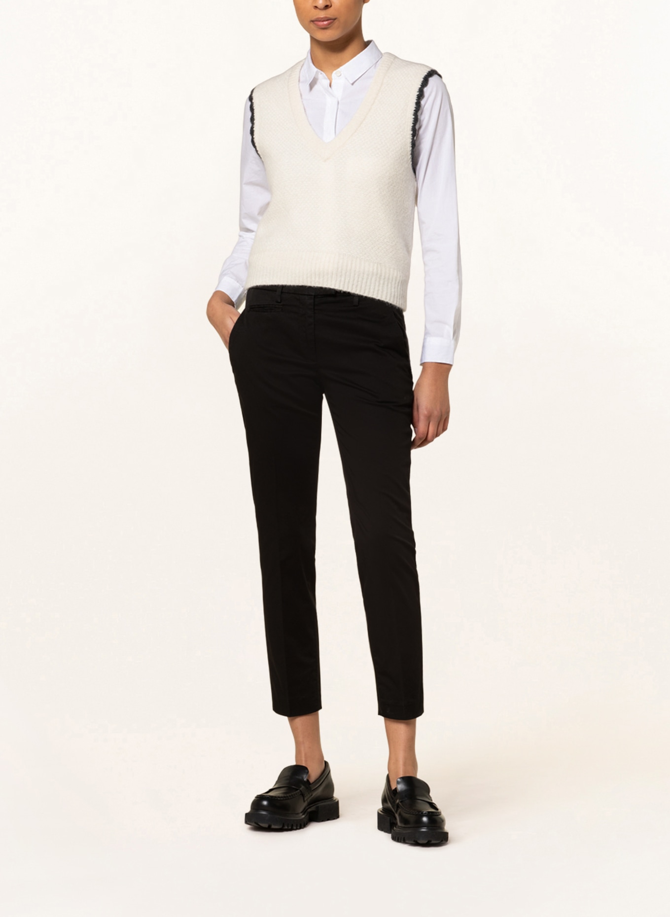 Dondup 7/8 trousers PERFECT-SLIM, Color: BLACK (Image 2)