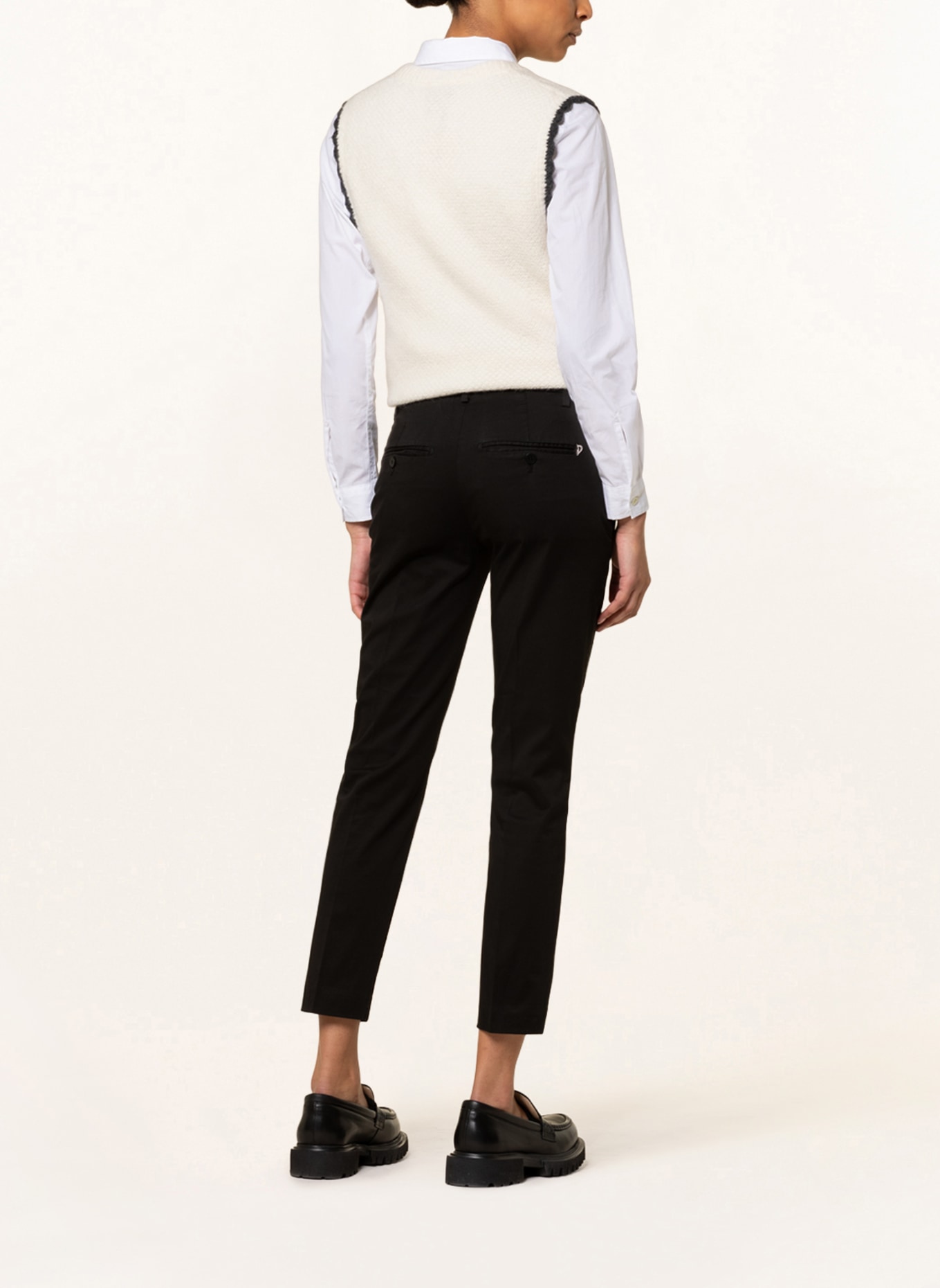Dondup 7/8 trousers PERFECT-SLIM, Color: BLACK (Image 3)