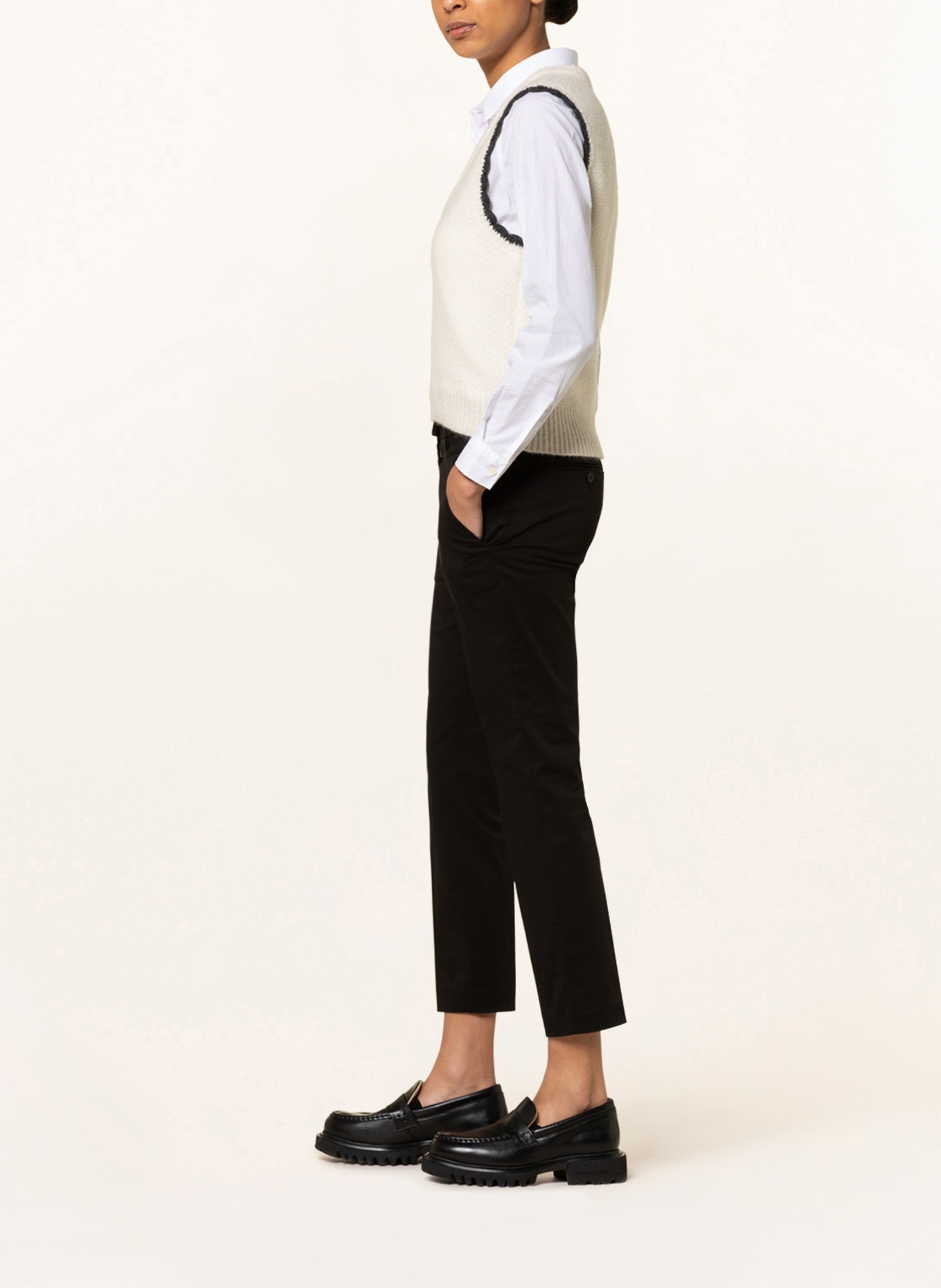 Dondup 7/8 trousers PERFECT-SLIM, Color: BLACK (Image 4)