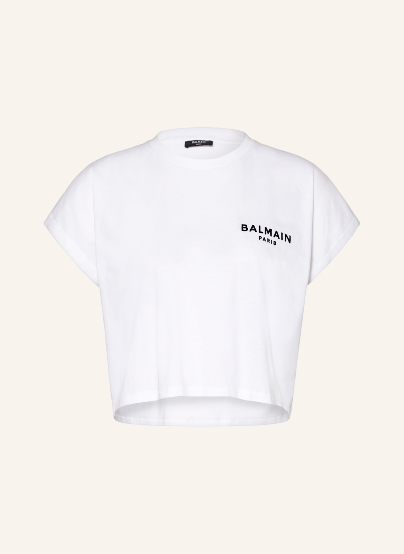 BALMAIN Cropped shirt, Color: WHITE (Image 1)
